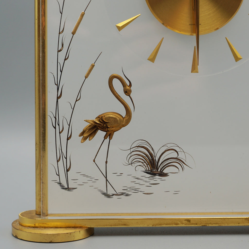 A Jaeger LeCoultre 'Marina' Mantel Clock