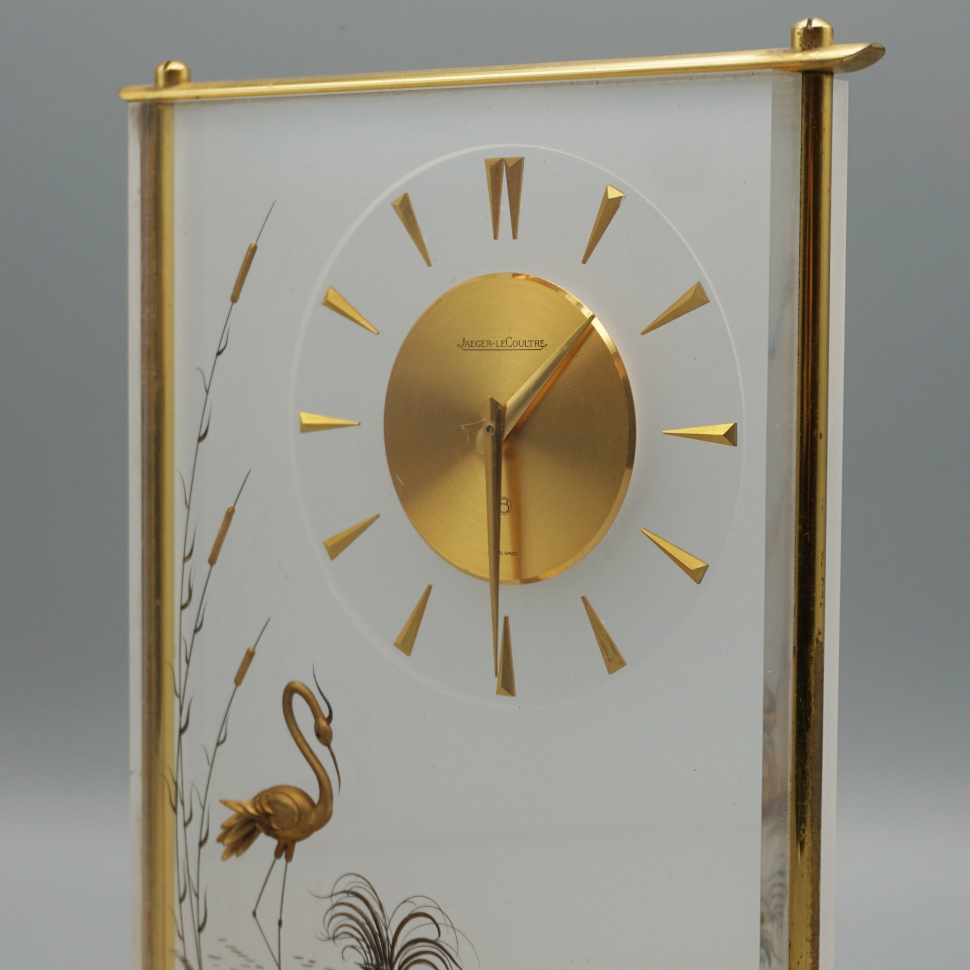 A Jaeger LeCoultre 'Marina' Mantel Clock