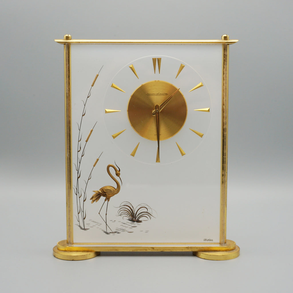 A Jaeger LeCoultre 'Marina' Mantel Clock