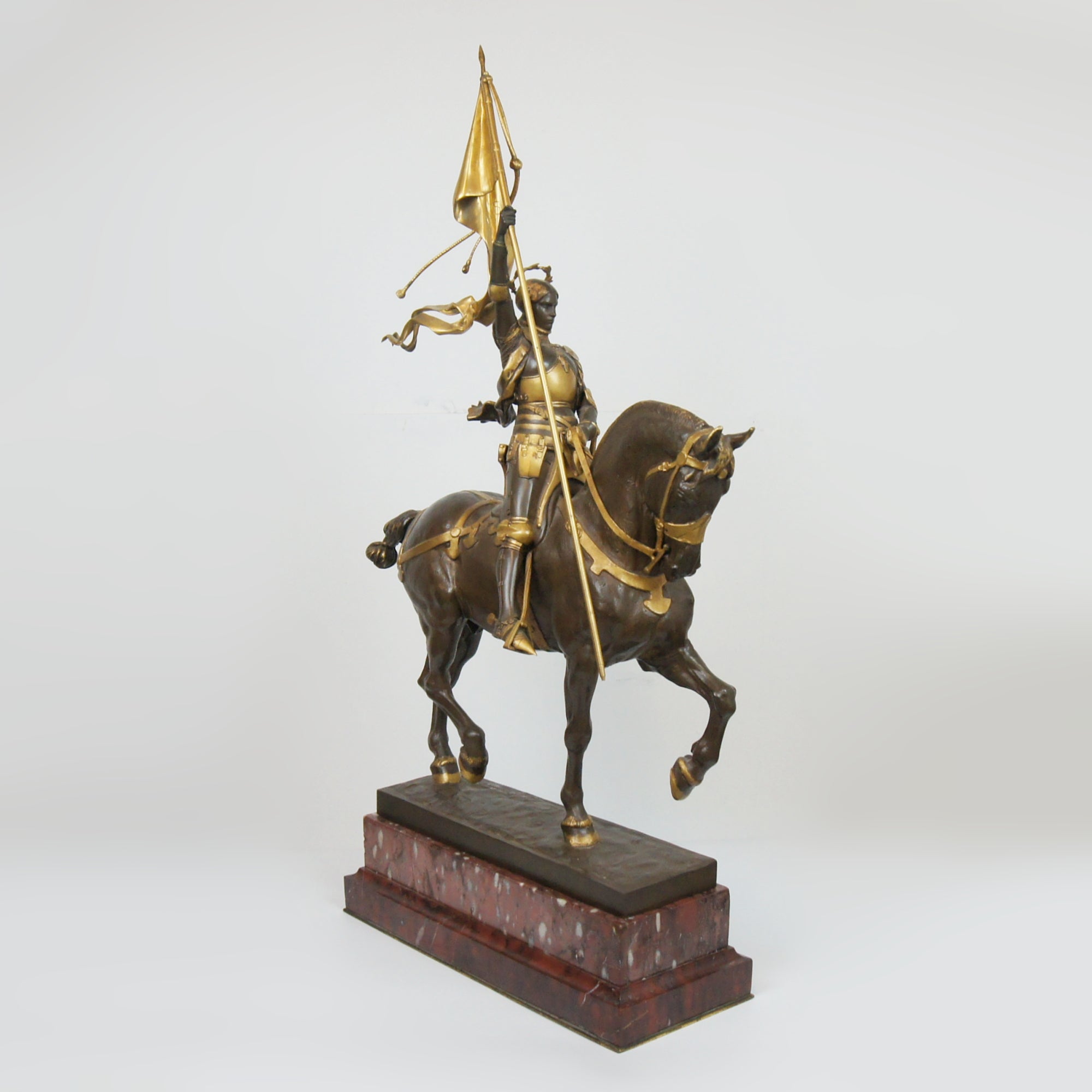 'Jeanne d'Arc' Stunning Original Bronze Sculpture by Emmanuel Fremiet of the Famous Joan of Arc Sculpture - Markies Antiques Ltd