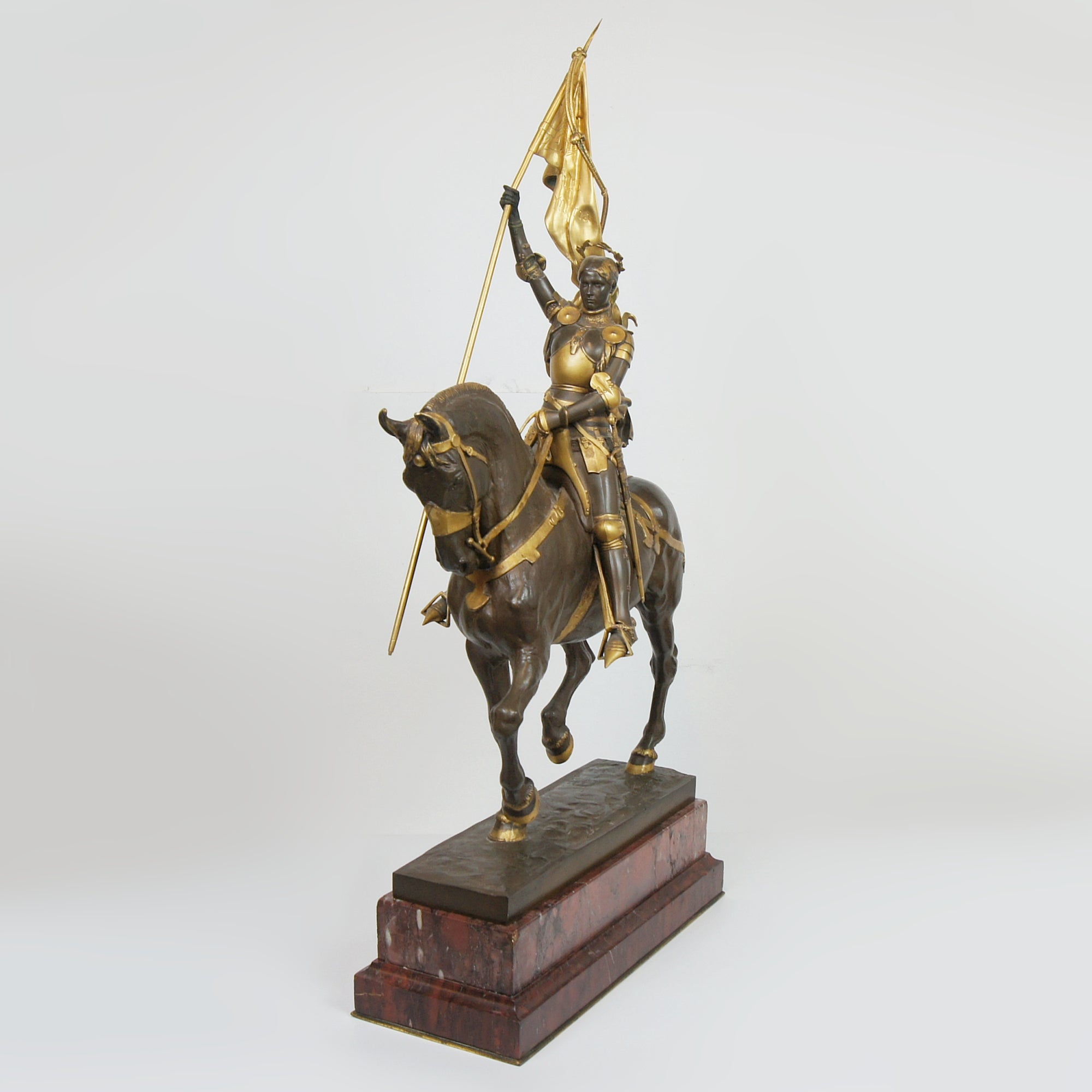 'Jeanne d'Arc' Stunning Original Bronze Sculpture by Emmanuel Fremiet of the Famous Joan of Arc Sculpture - Markies Antiques Ltd