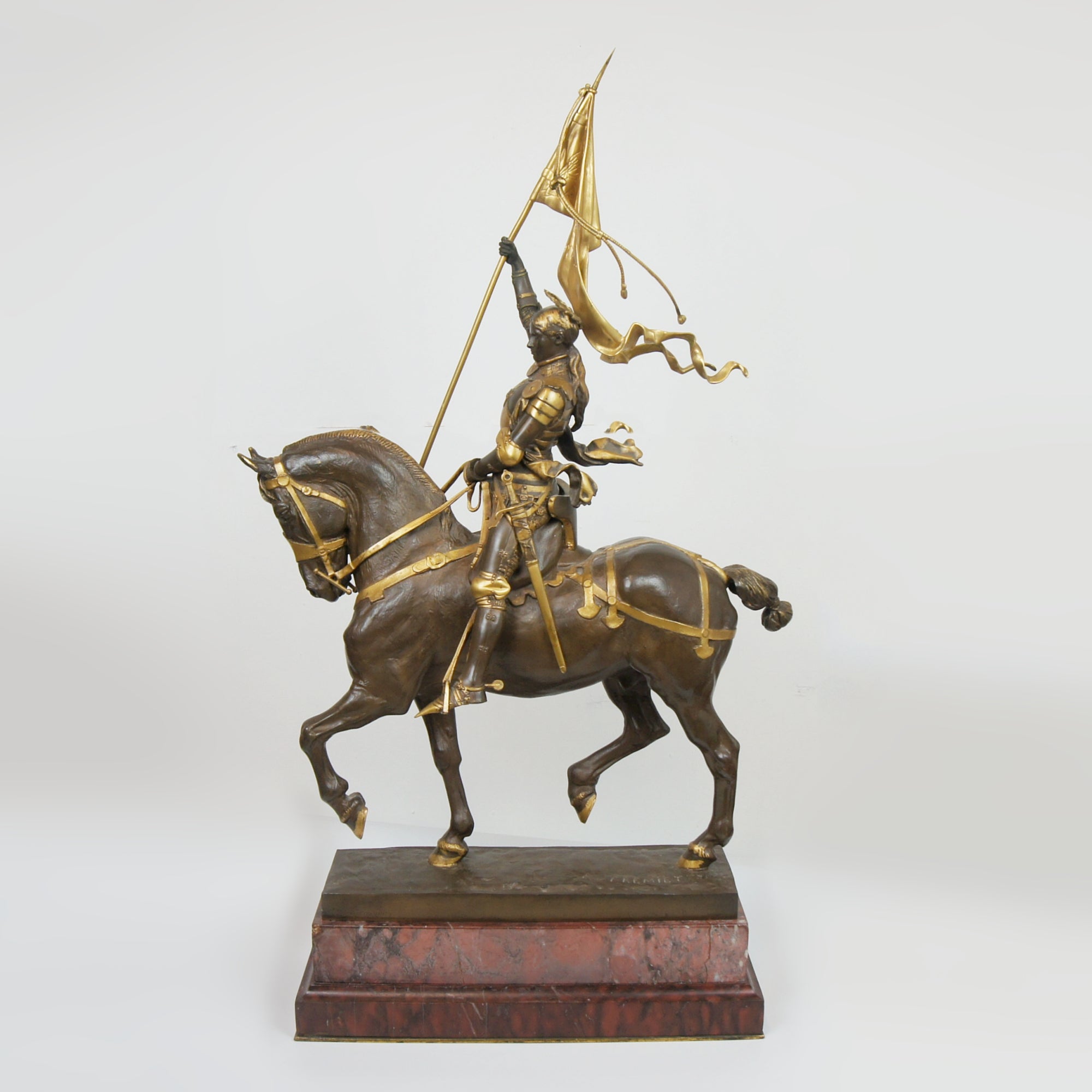 'Jeanne d'Arc' Stunning Original Bronze Sculpture by Emmanuel Fremiet of the Famous Joan of Arc Sculpture - Markies Antiques Ltd