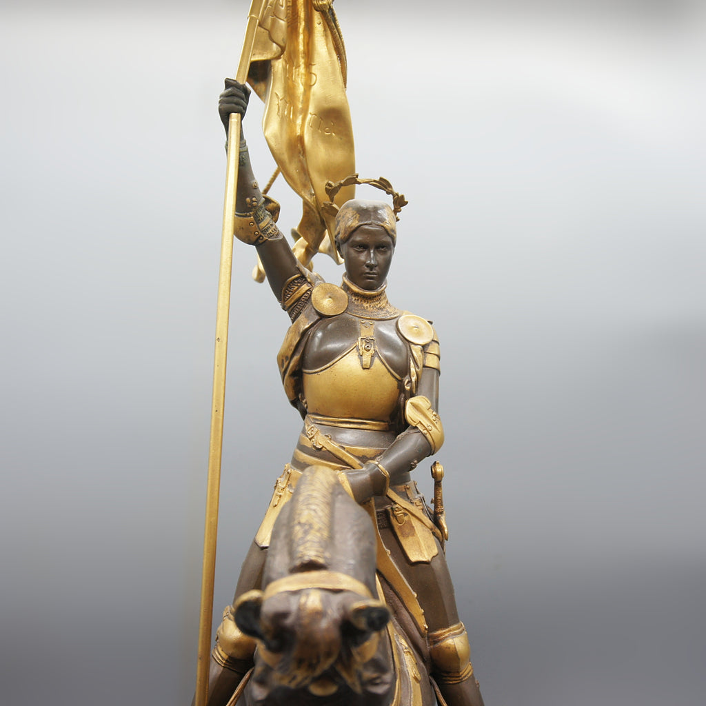 'Jeanne d'Arc' Stunning Original Bronze Sculpture by Emmanuel Fremiet of the Famous Joan of Arc Sculpture - Markies Antiques Ltd