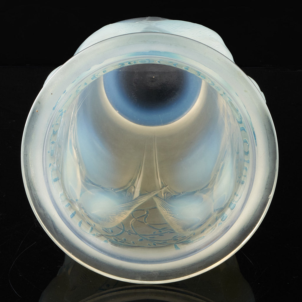'Ceylan' Rene Lalique Opalescent Glass Vase - Jeroen Markies Art Deco