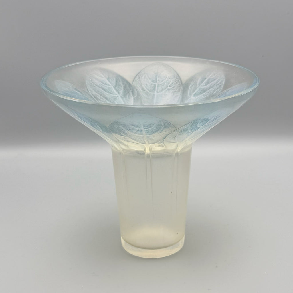 René Lalique 'Violettes' Opalescent Glass Vase