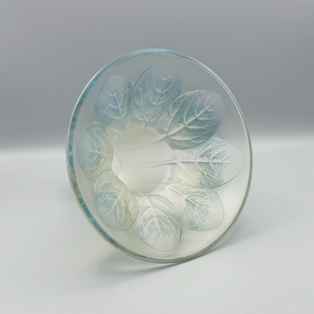 René Lalique 'Violettes' Opalescent Glass Vase