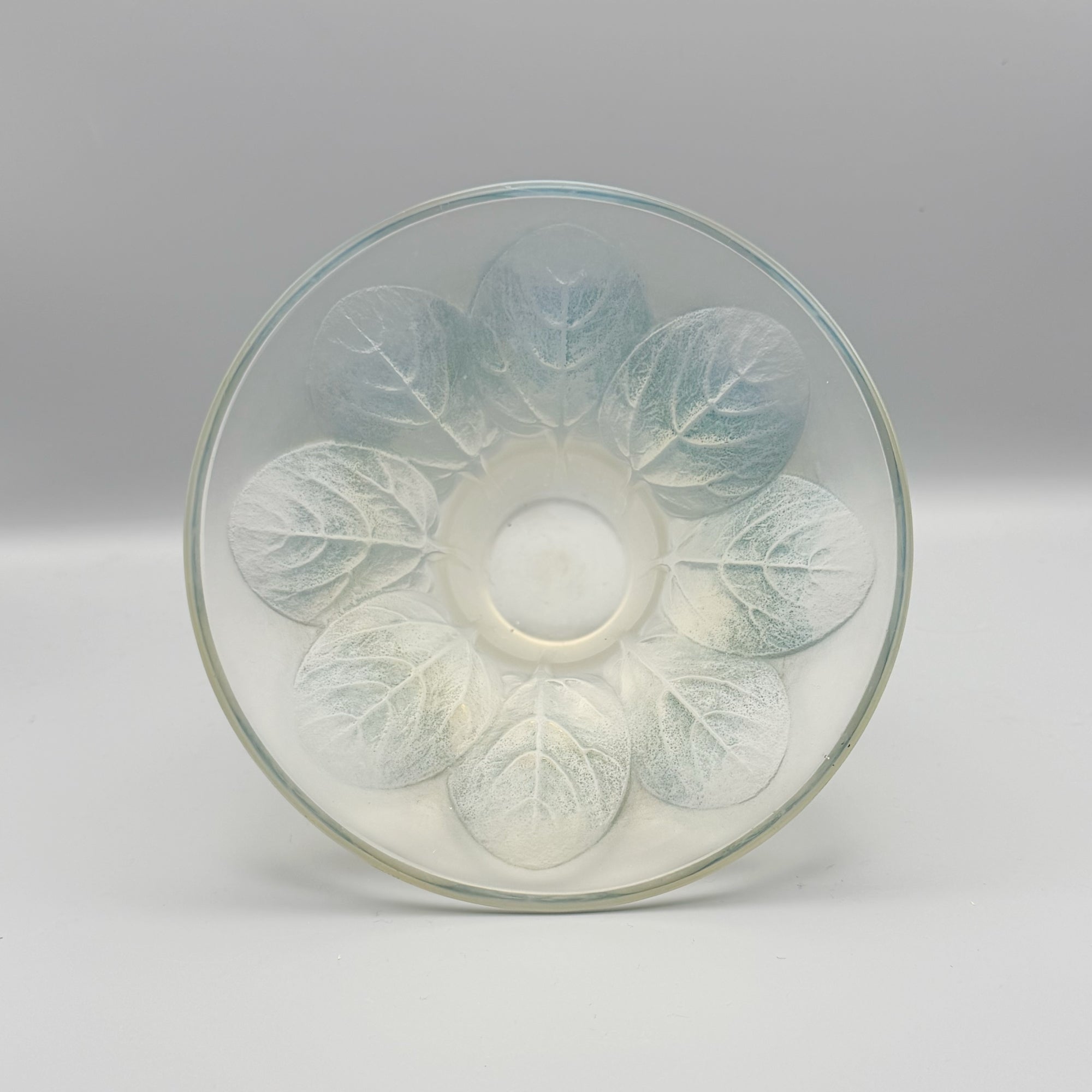 René Lalique 'Violettes' Opalescent Glass Vase