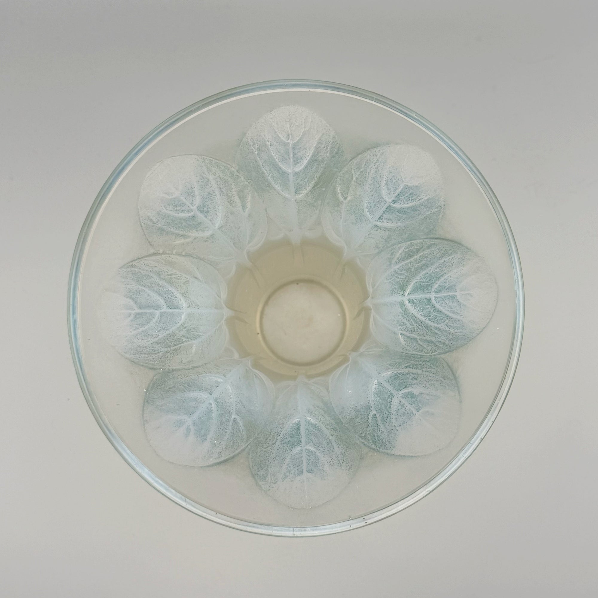 René Lalique 'Violettes' Opalescent Glass Vase
