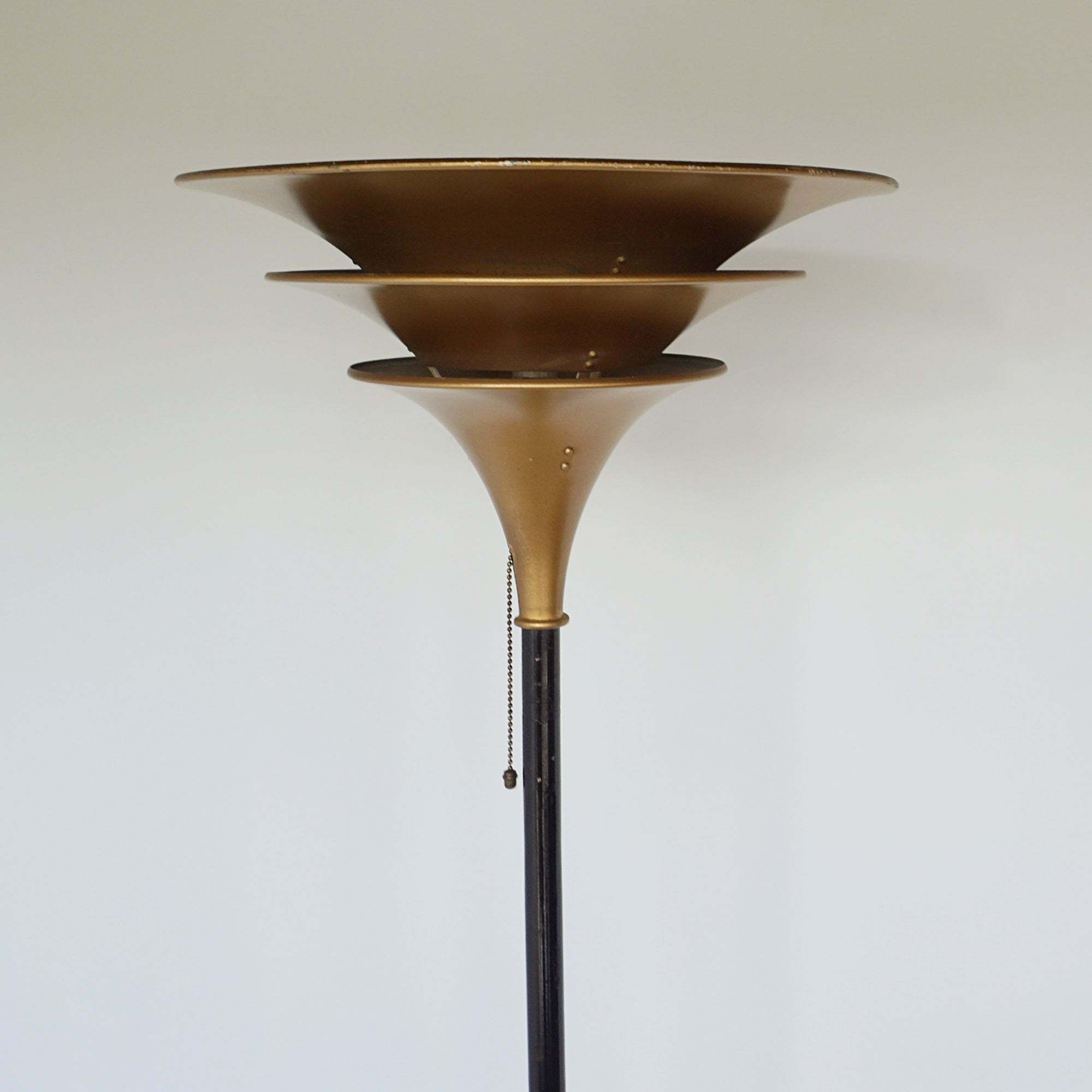 Brass and enamel French Art deco Uplighter Lamp 1930s - jeroen Markies Art Deco