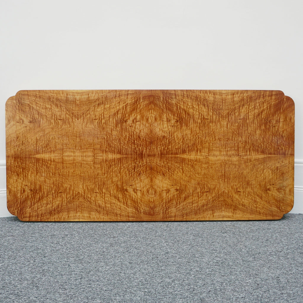 Vintage Six Seater Art Deco Dining Table and Chairs by Harry & Lou Epstein - Satinwood Veneer - Jeroen Markies Art Deco