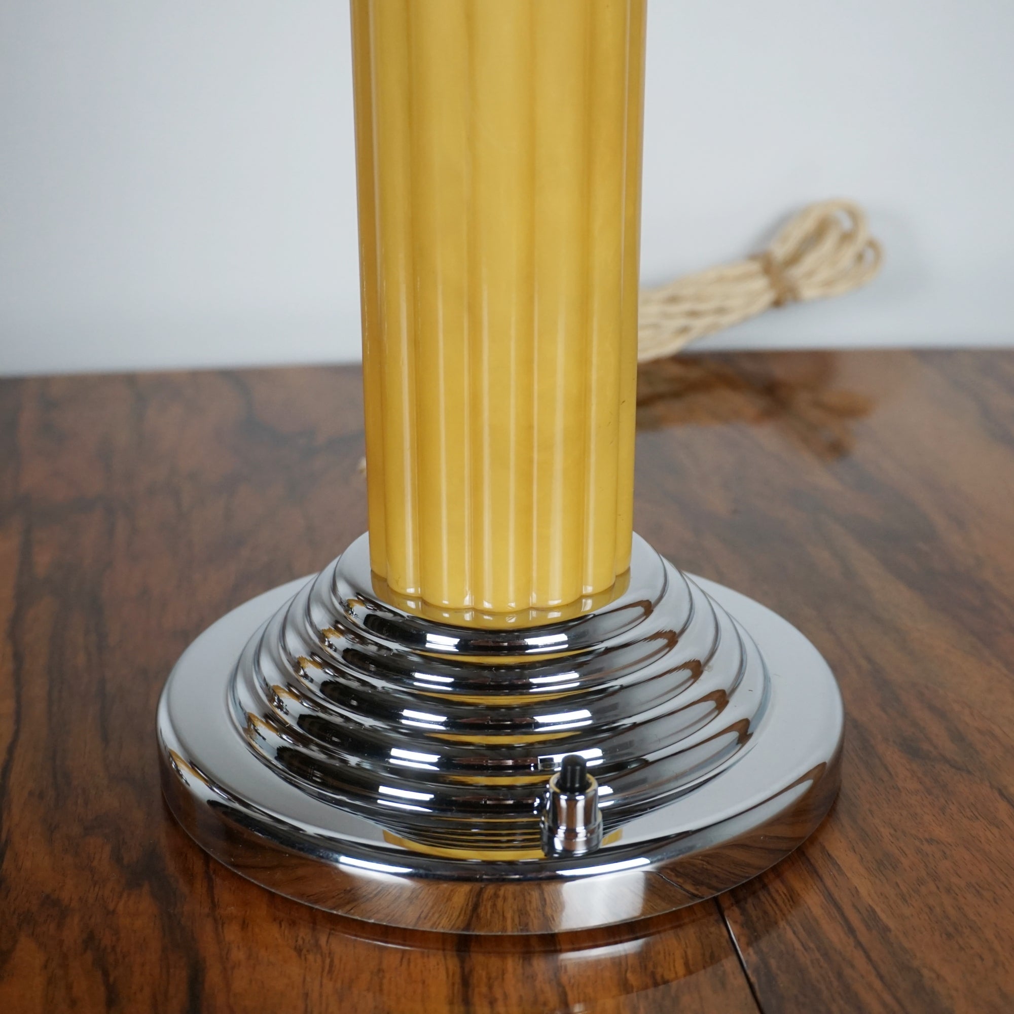 Pair of Art Deco Dome Lamps Bakelite and Chromed Metal - Markies Antiques Ltd