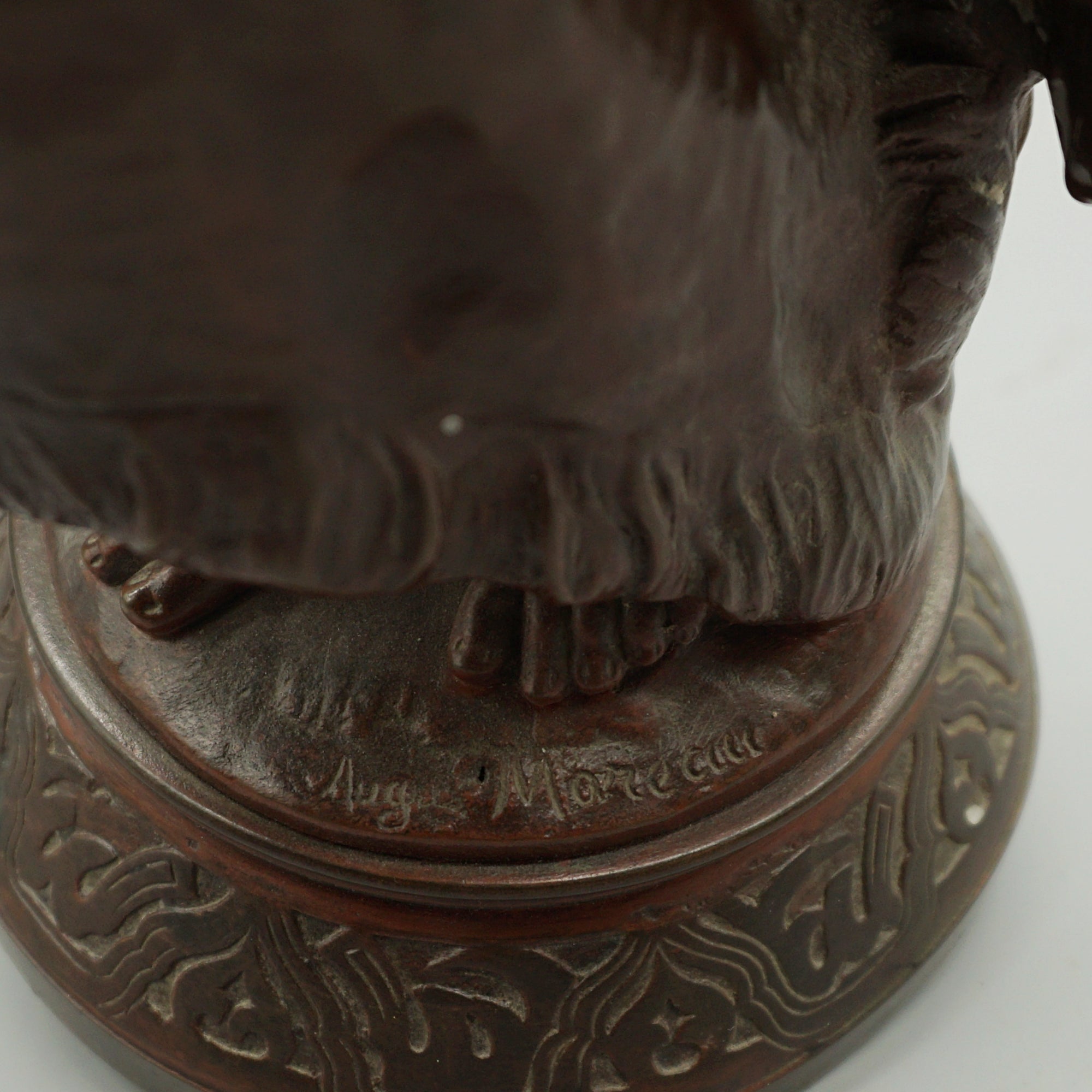 Late 19th Century Bronze Sculpture by Auguste Moreau of a Scantily Clad Lady - Markies Antiques Ltd