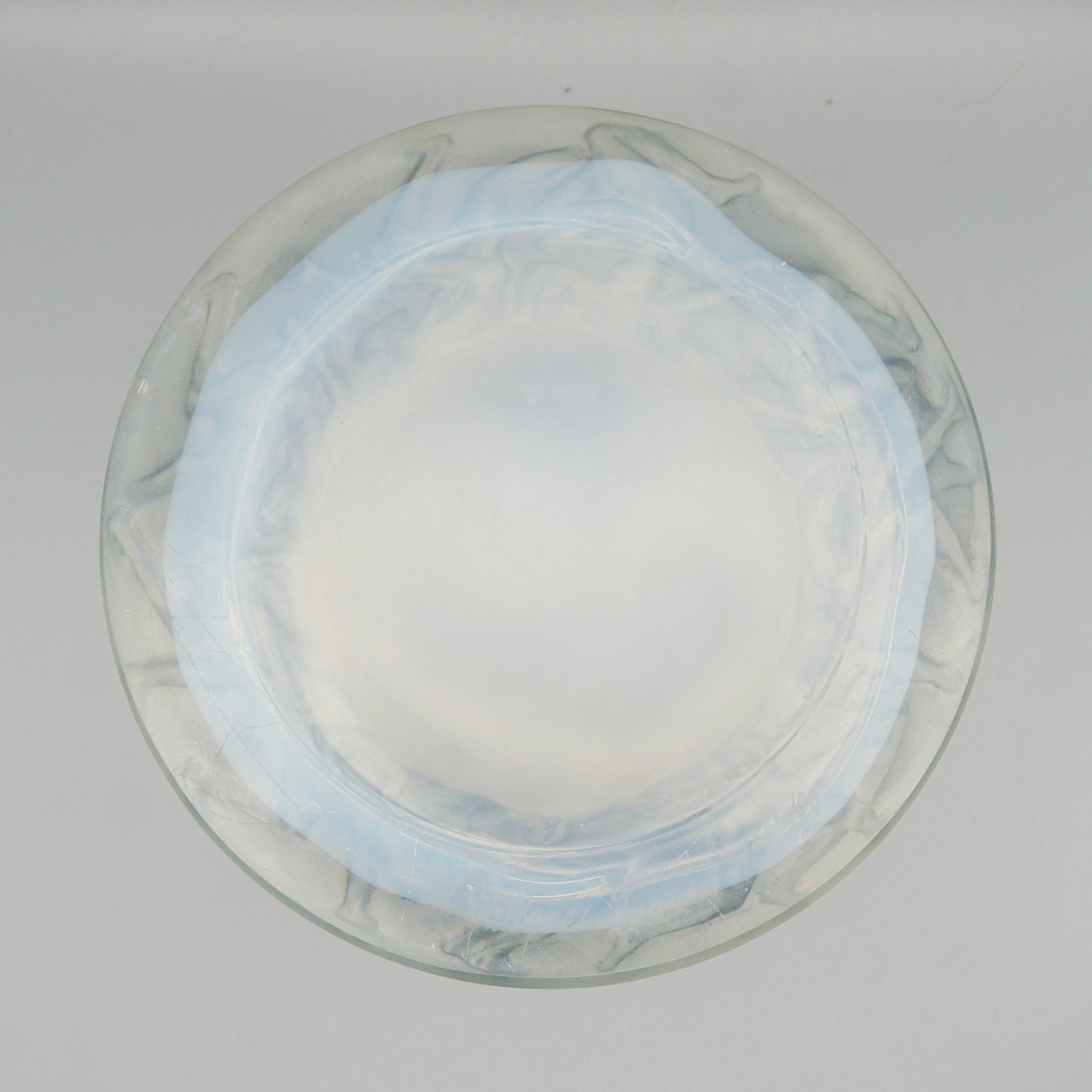 'Lutteurs' René Lalique Opalscent Glass Vase