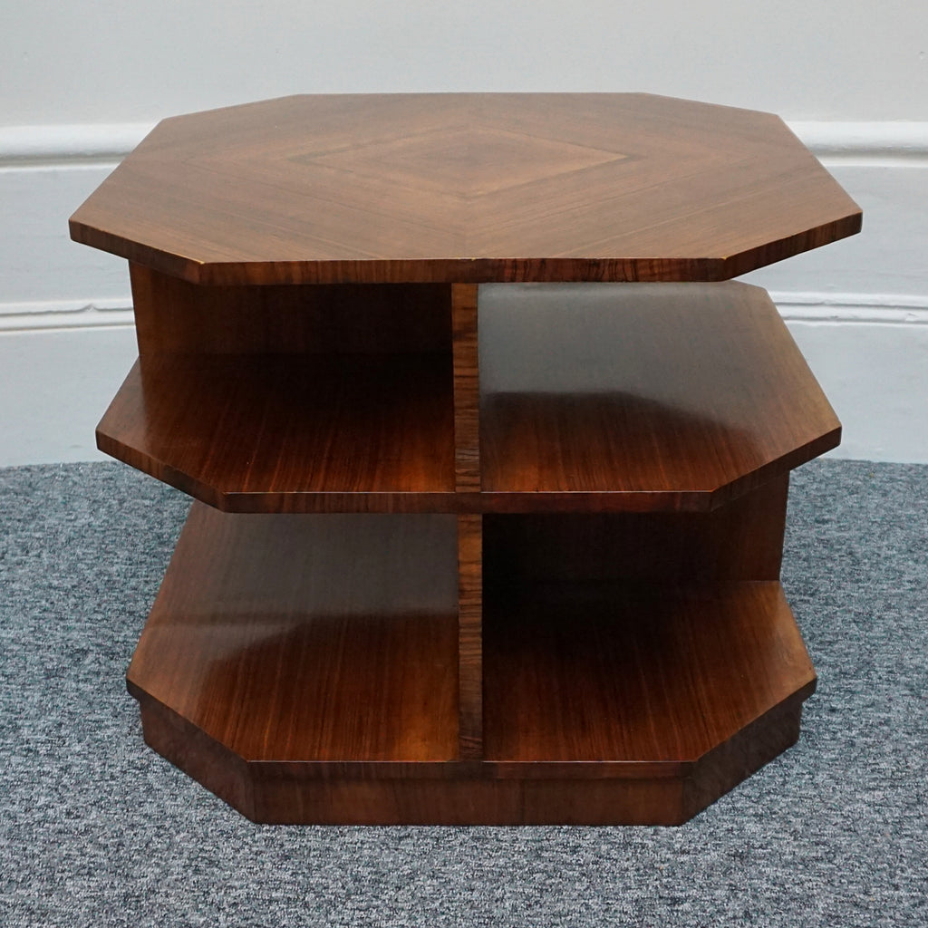 Vintage Art Deco Walnut Library Table - Jeroen Markies Art deco 