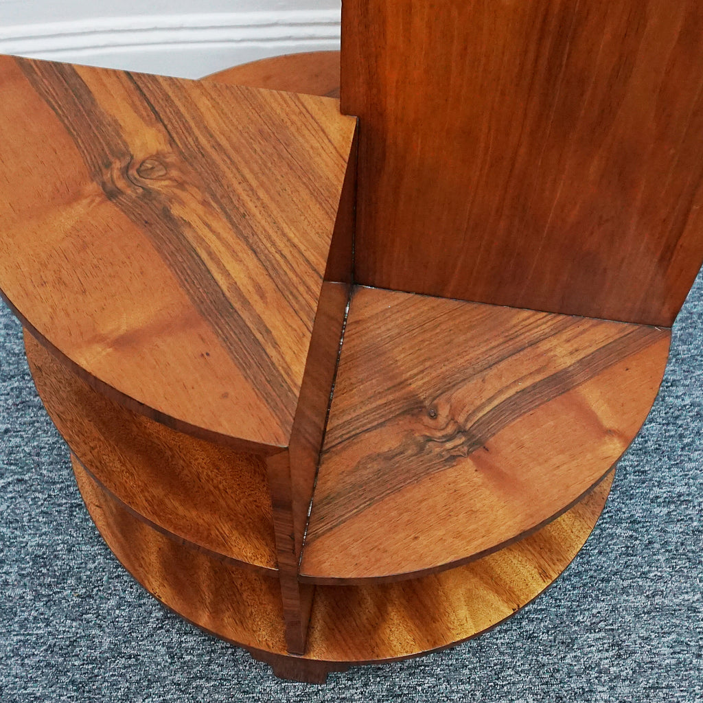 Burr and Figured Walnut Library Table - Jeroen Markies Art Deco