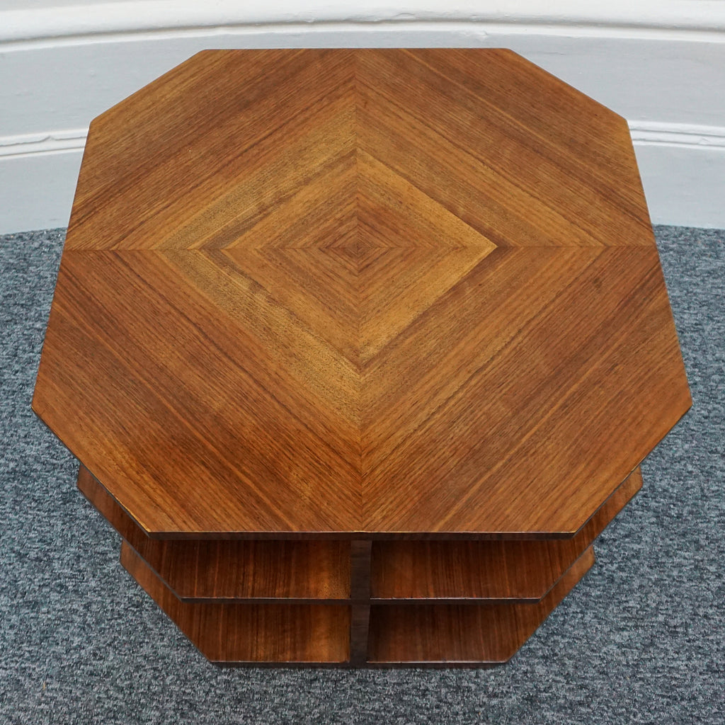 Vintage Art Deco Walnut Library Table - Jeroen Markies Art deco 