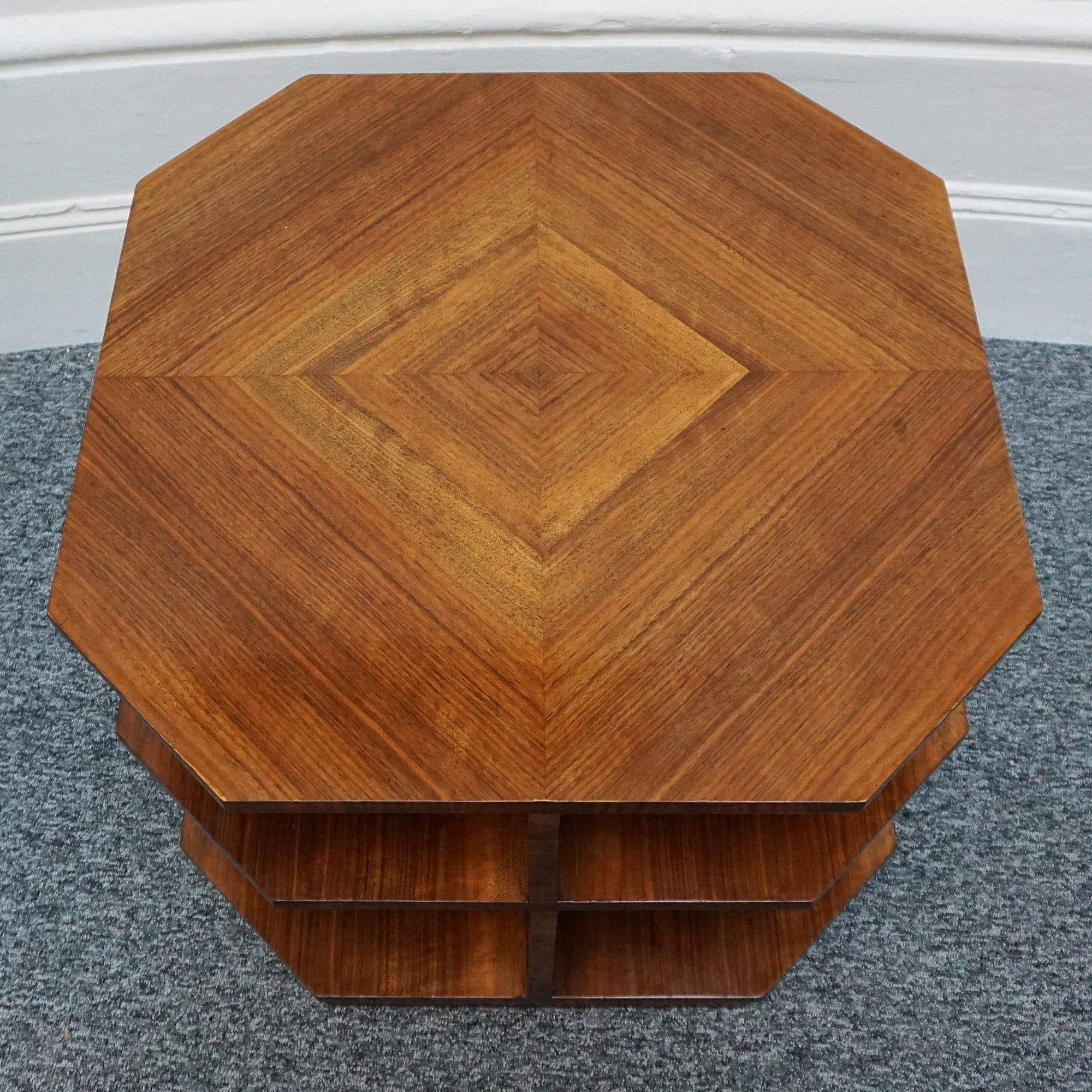 Vintage Art Deco Walnut Library Table - Jeroen Markies Art deco 