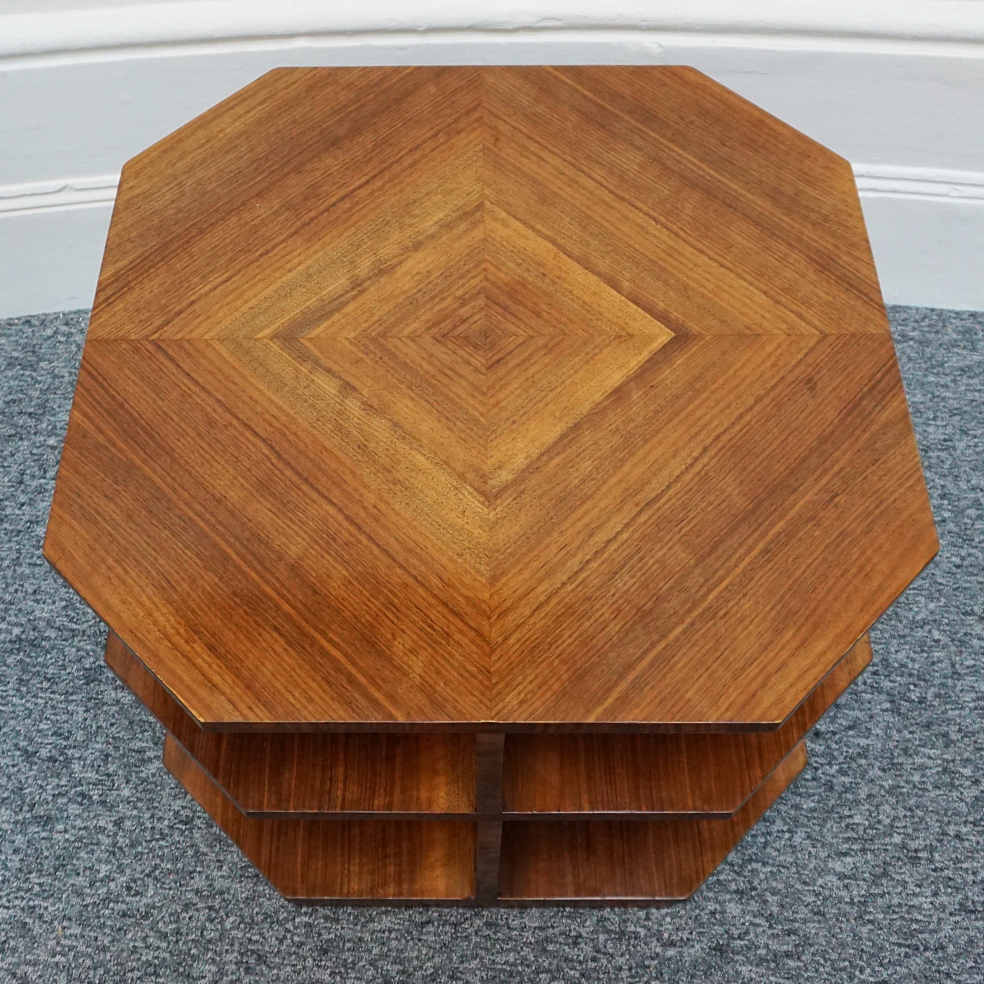 Vintage Art Deco Walnut Library Table - Jeroen Markies Art deco 