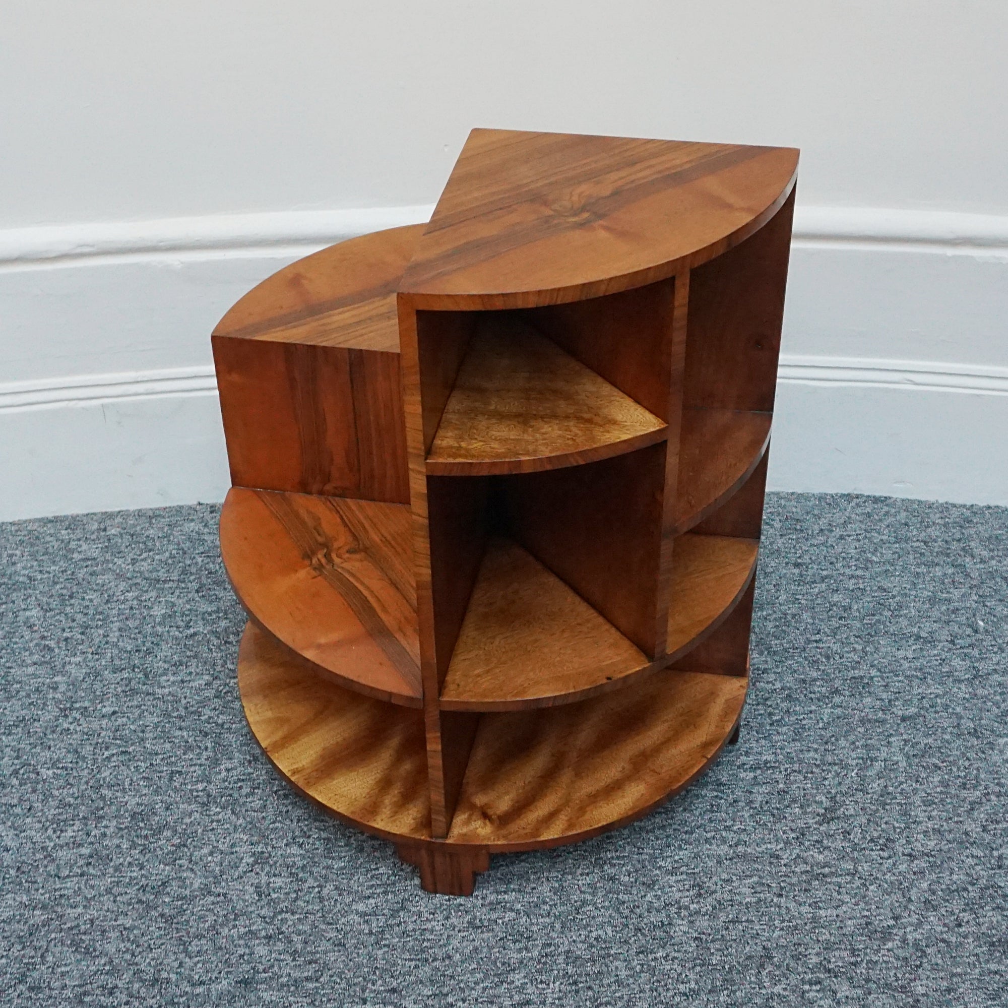 Burr and Figured Walnut Library Table - Jeroen Markies Art Deco