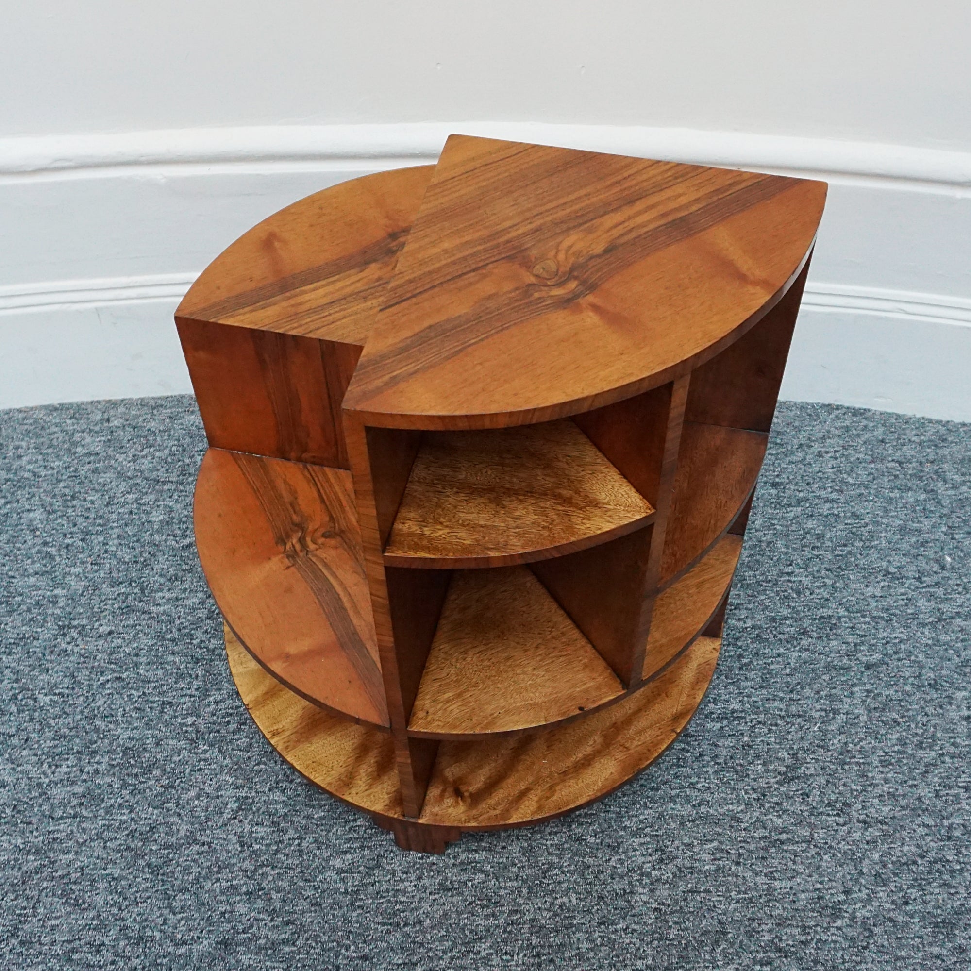 Burr and Figured Walnut Library Table - Jeroen Markies Art Deco
