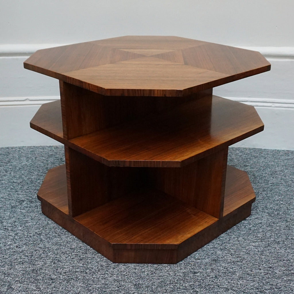 Vintage Art Deco Walnut Library Table - Jeroen Markies Art deco 