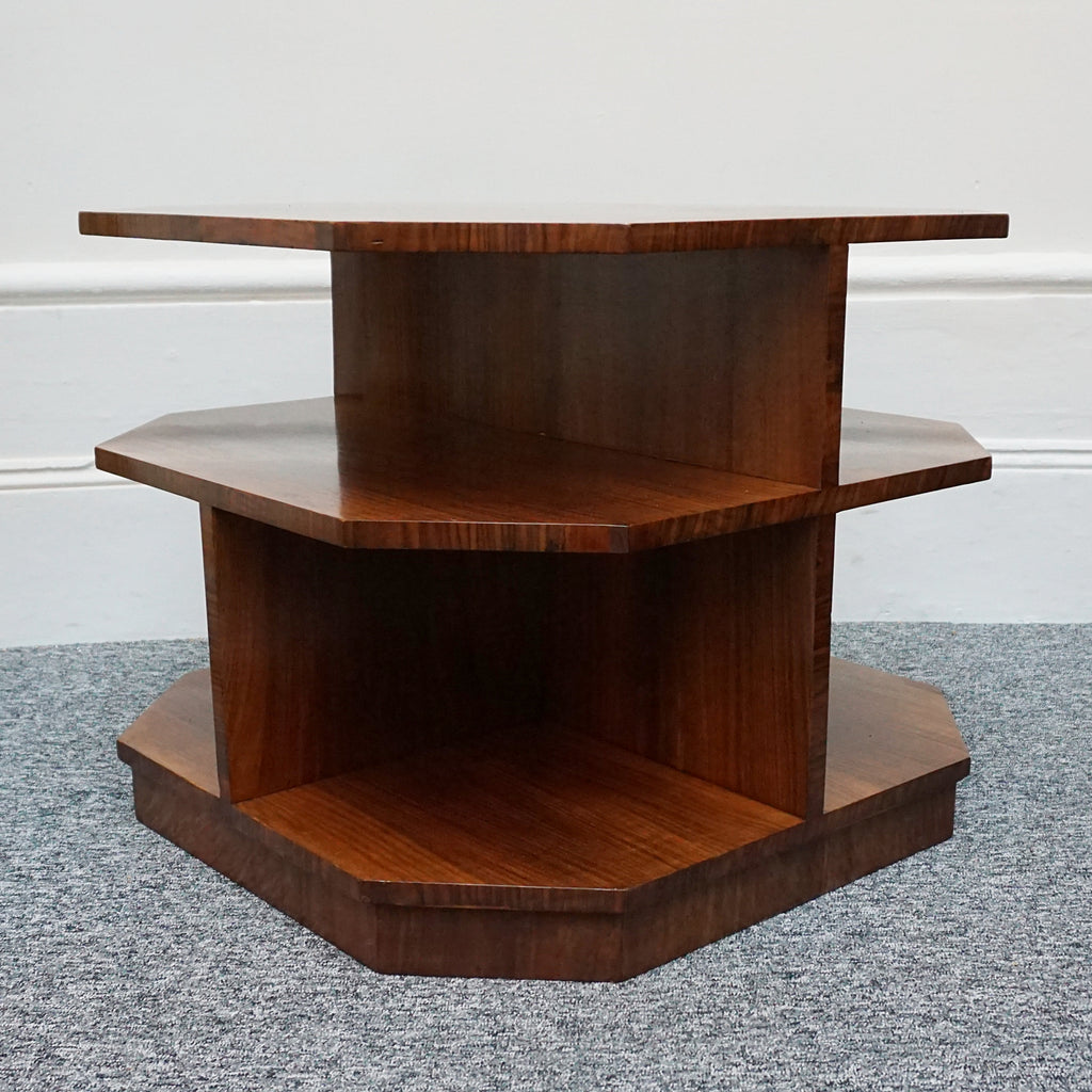 Vintage Art Deco Walnut Library Table - Jeroen Markies Art deco 