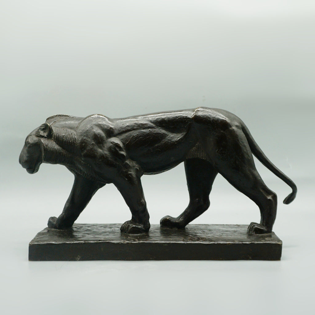 Piero Palozzolo Art Deco Striding Bronze panther - Jeroen Markies Art Deco