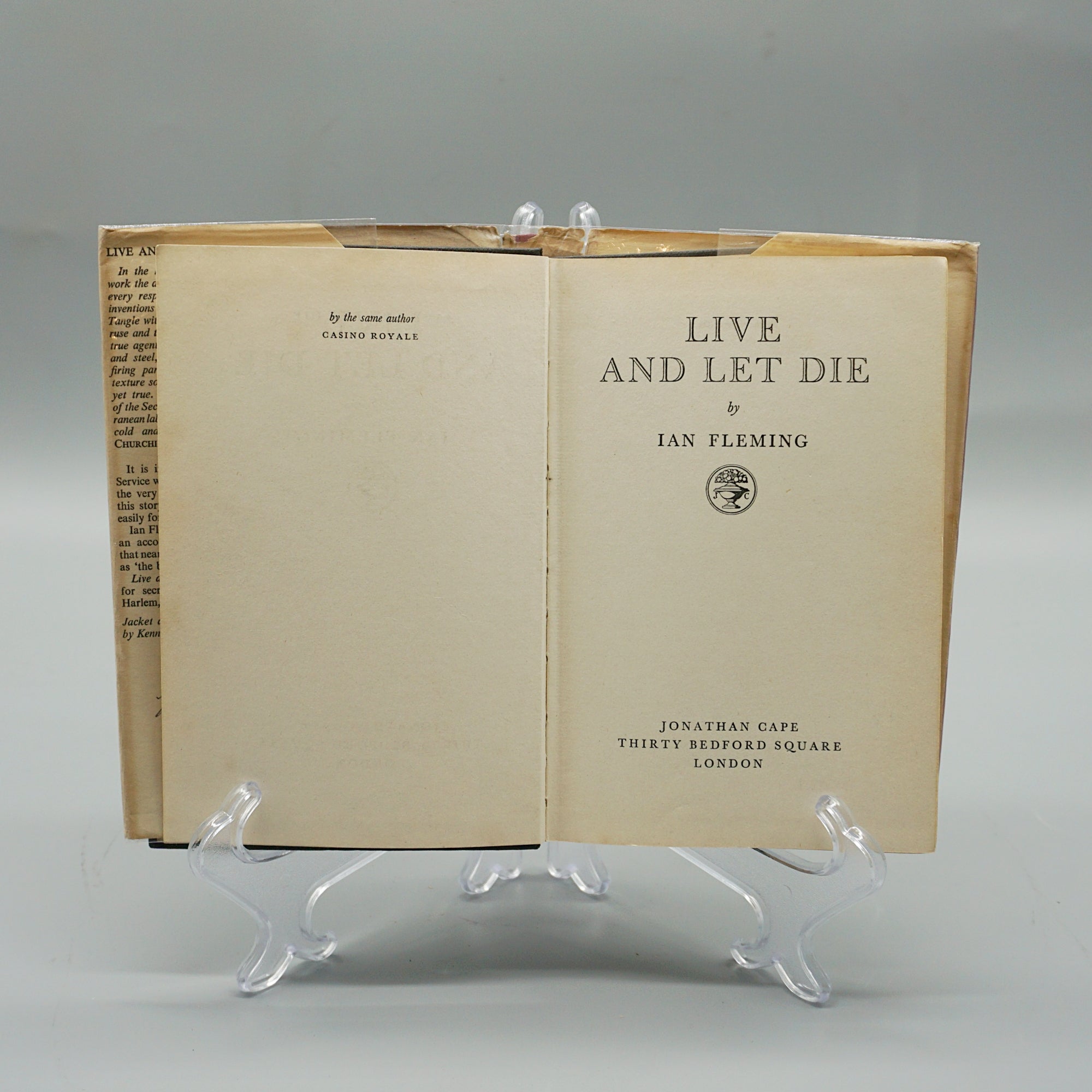 First Edition Ian Fleming Live and Let Die - Jeroen Markies Art Deco - Rare Books - James Bond First Editions  Ian Fleming First Editions - vintage rare books - collectable books 