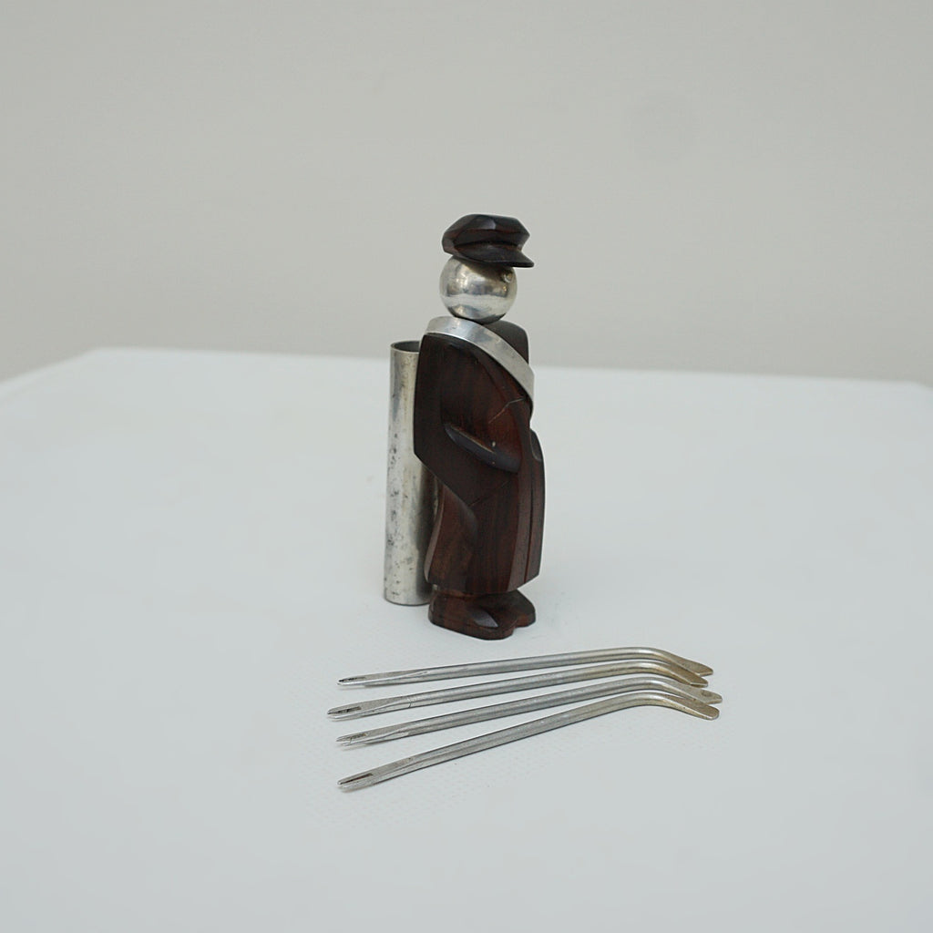 Golf Caddie Cocktail Pick Holder - Jeroen Markies Art Deco