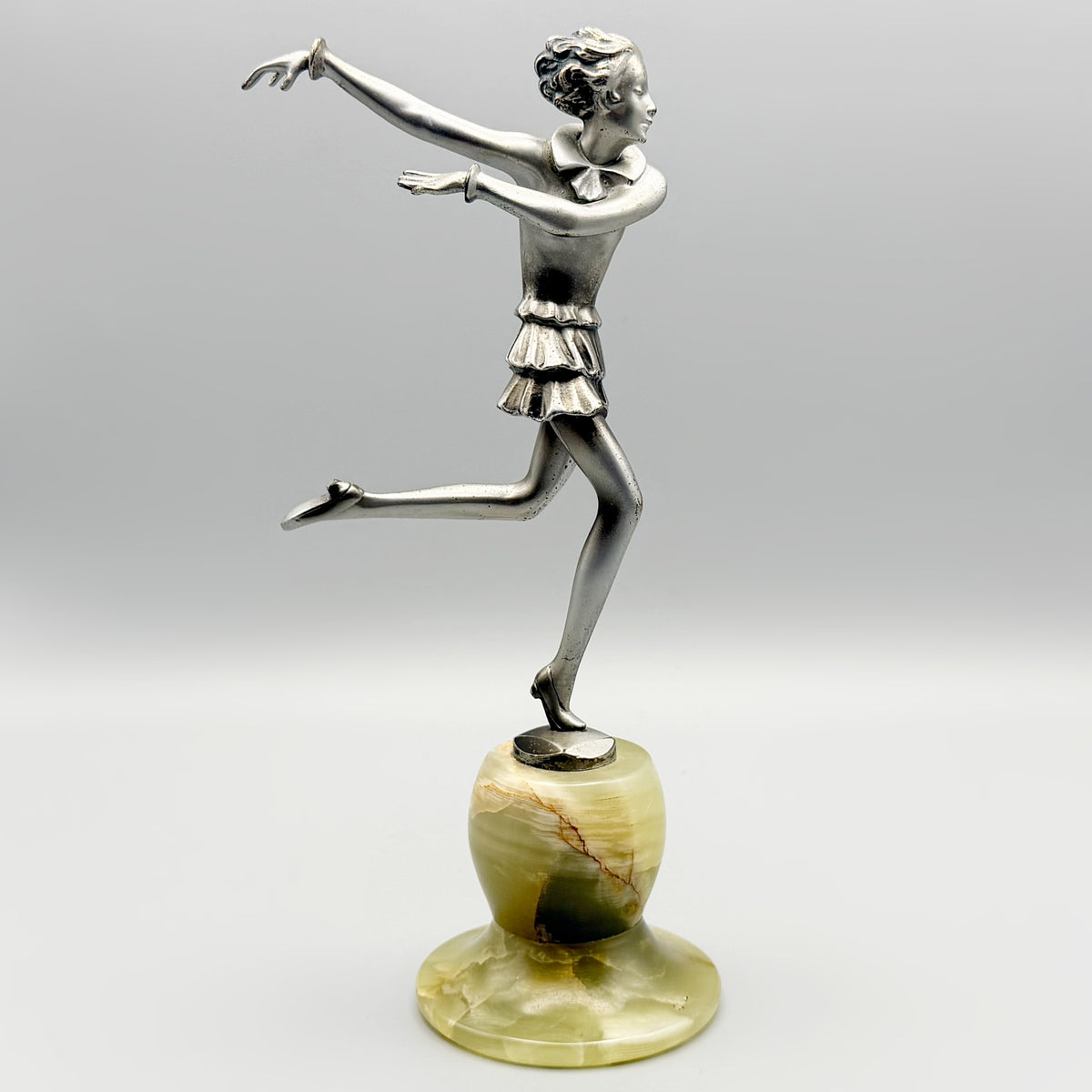 Josef Lorenzl Silvered Bronze Lady | Markies Antiques Ltd