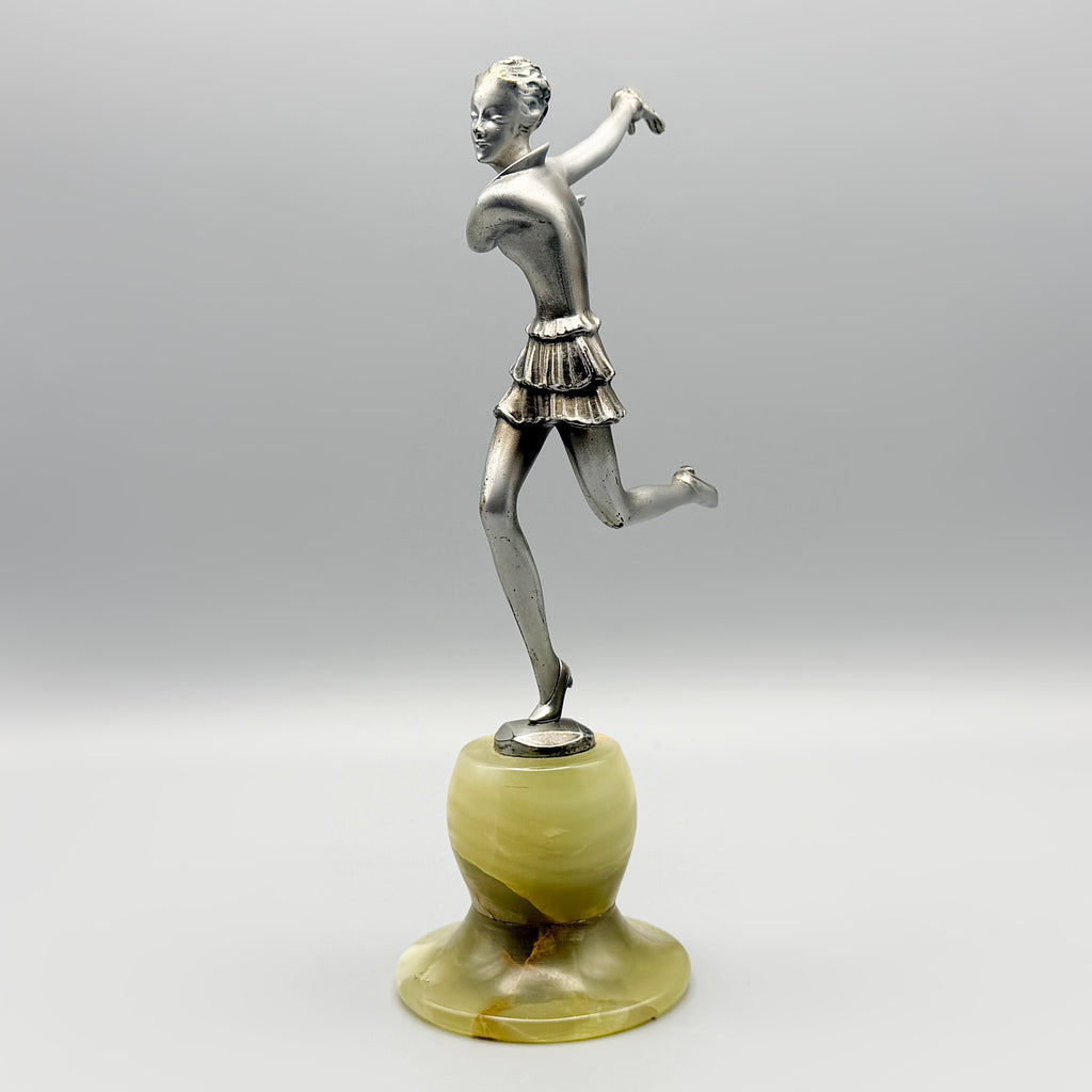 Josef Lorenzl Silvered Bronze Lady | Markies Antiques Ltd