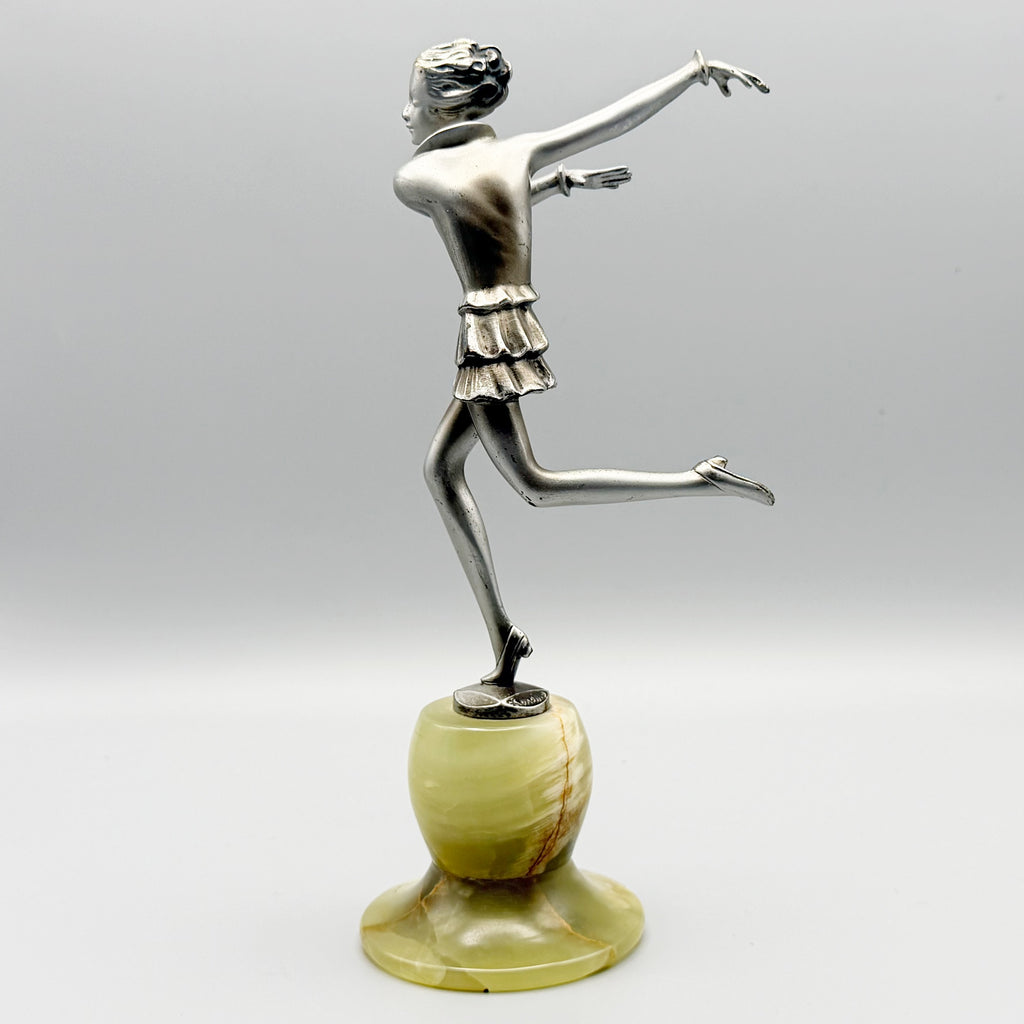 Josef Lorenzl Silvered Bronze Lady | Markies Antiques Ltd