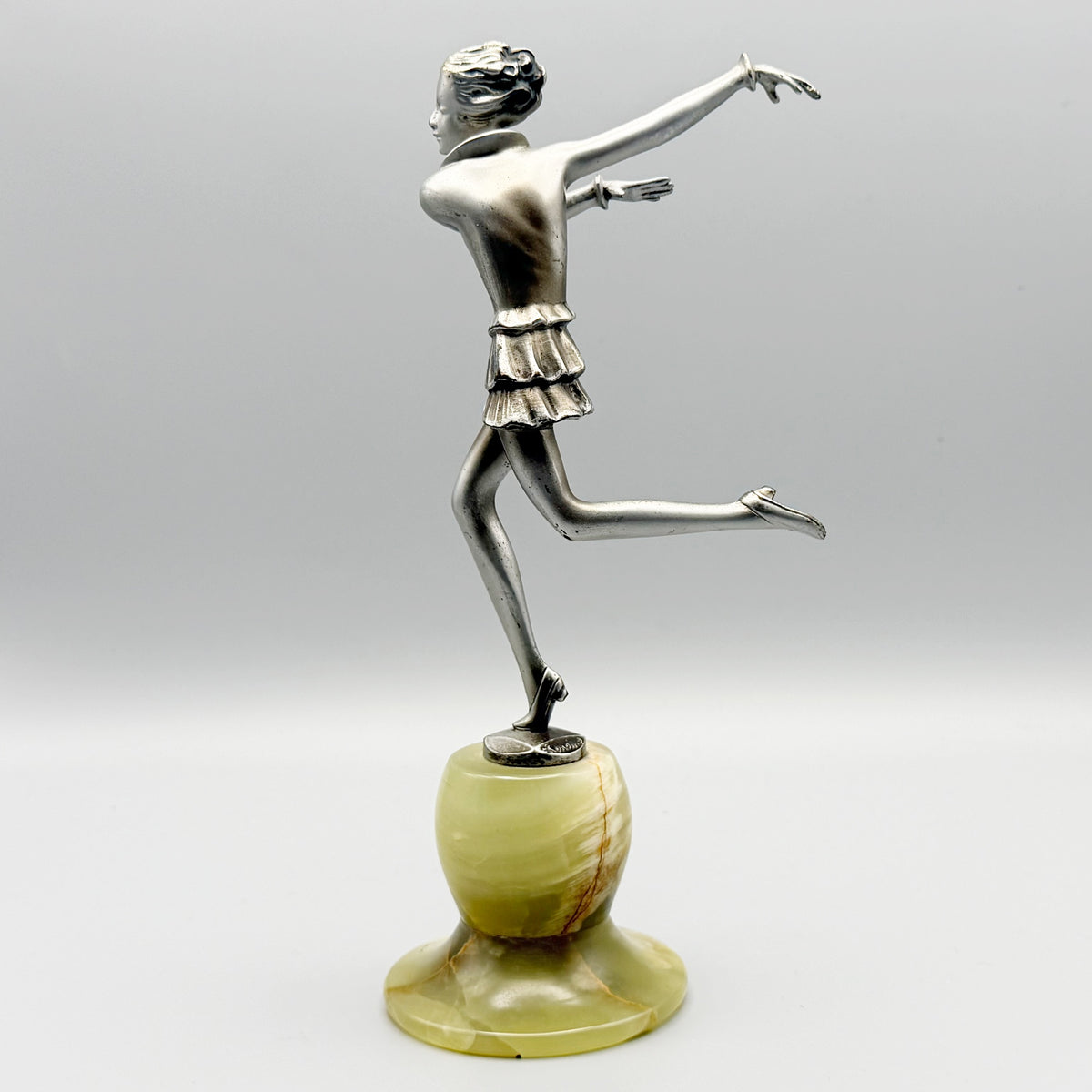 Josef Lorenzl Silvered Bronze Lady | Markies Antiques Ltd