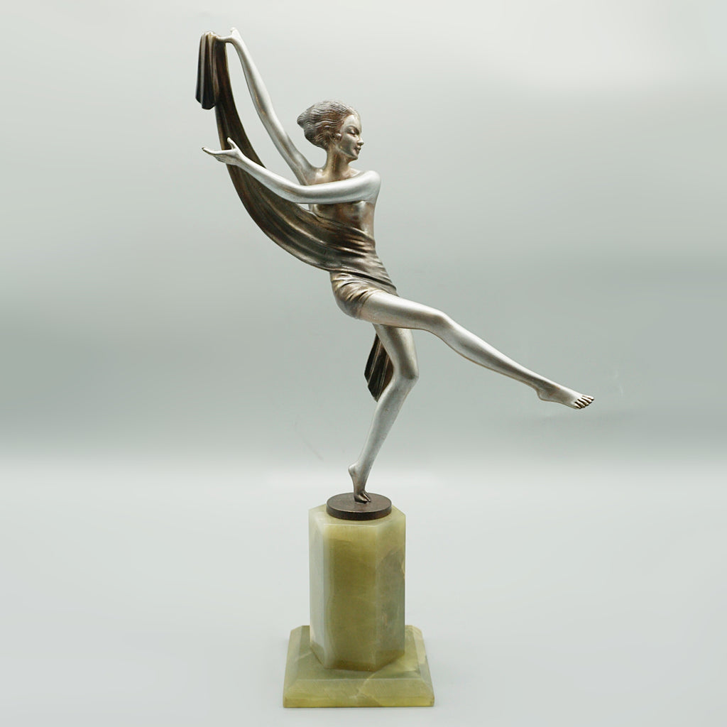 Josef Lorenzl Cold Painted Bronze Sculpture - Austrian Bronze - Jeroen Markies Art Deco 