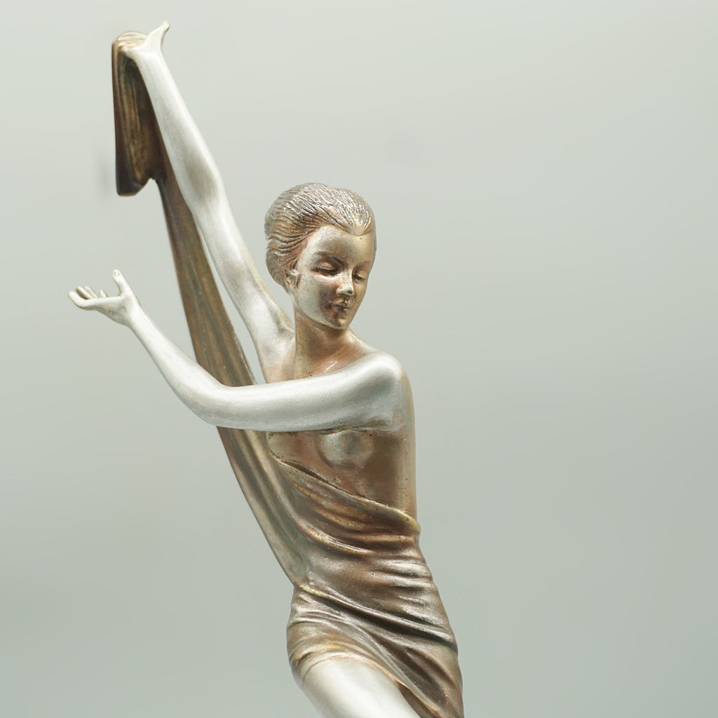 Josef Lorenzl Cold Painted Bronze Sculpture - Austrian Bronze - Jeroen Markies Art Deco 