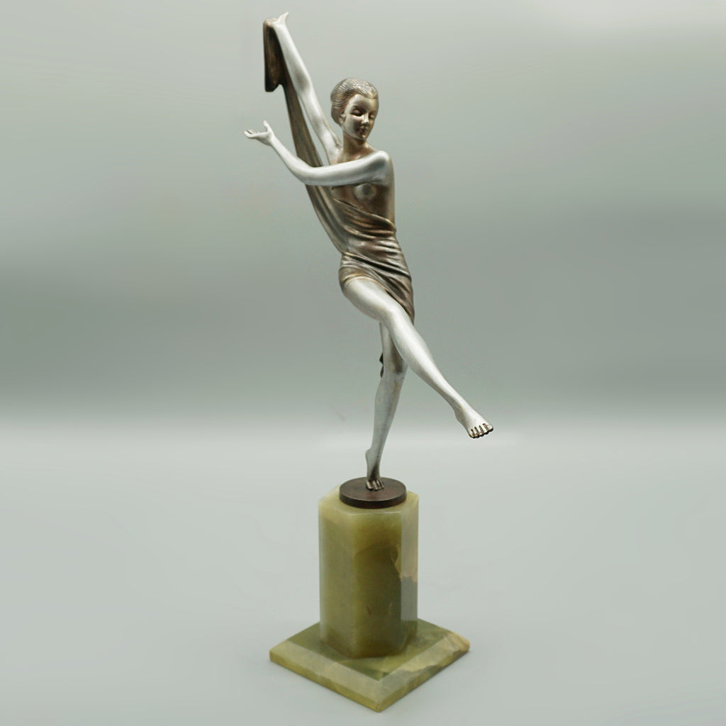 Josef Lorenzl Cold Painted Bronze Sculpture - Austrian Bronze - Jeroen Markies Art Deco 