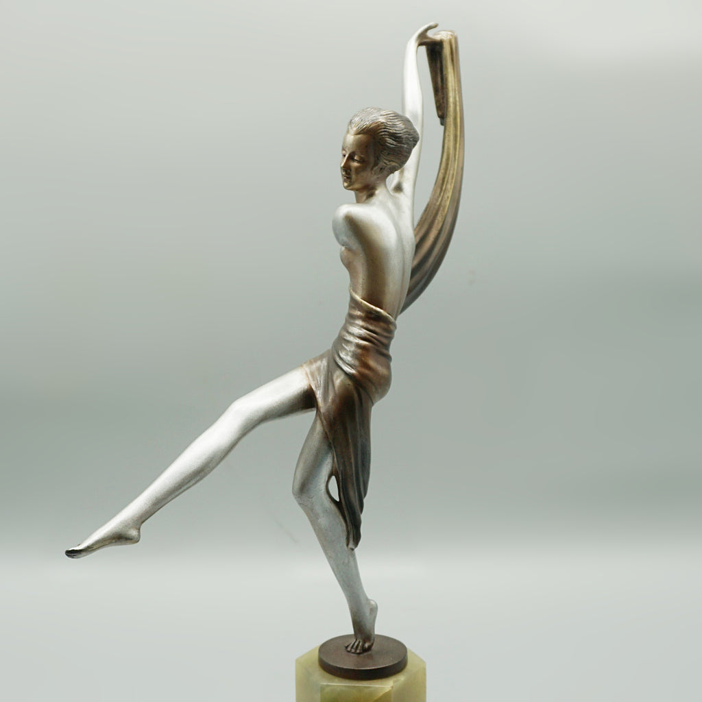 Josef Lorenzl Cold Painted Bronze Sculpture - Austrian Bronze - Jeroen Markies Art Deco 
