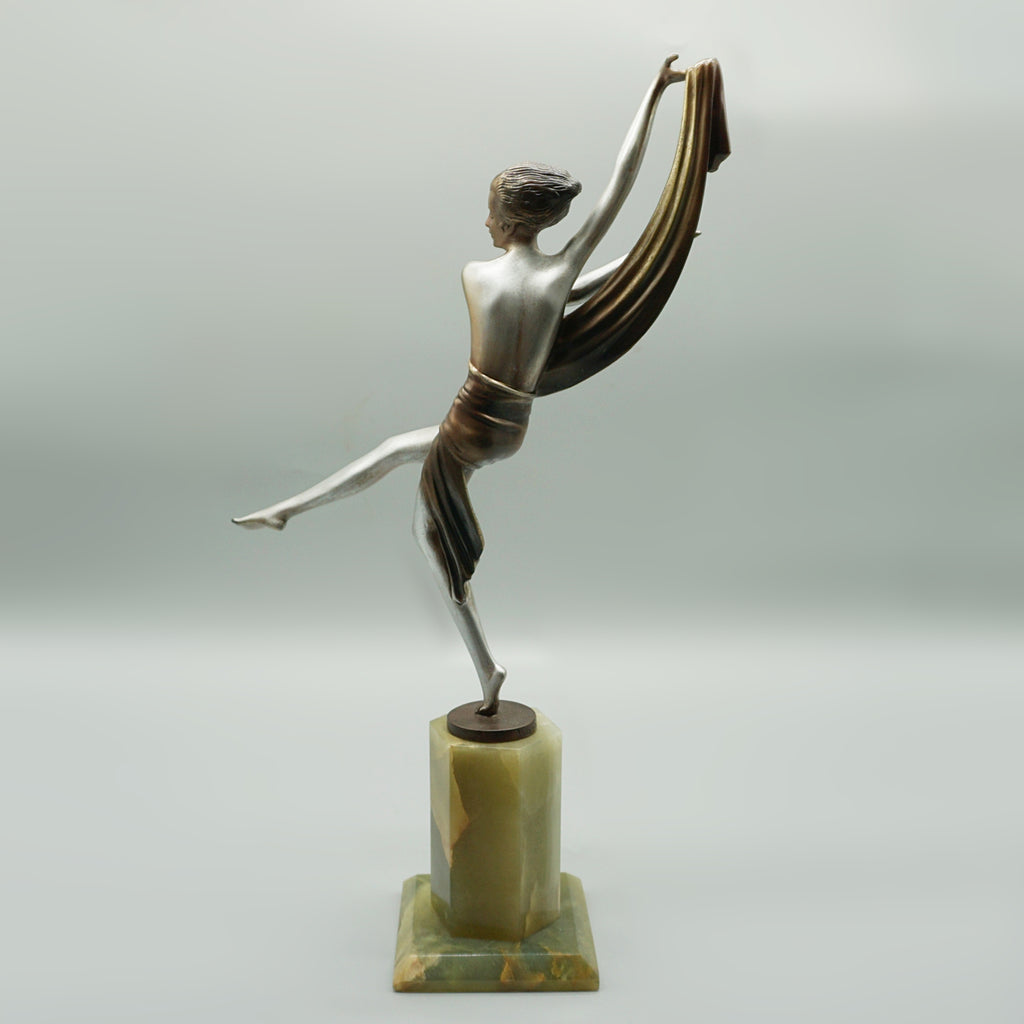 Josef Lorenzl Cold Painted Bronze Sculpture - Austrian Bronze - Jeroen Markies Art Deco 