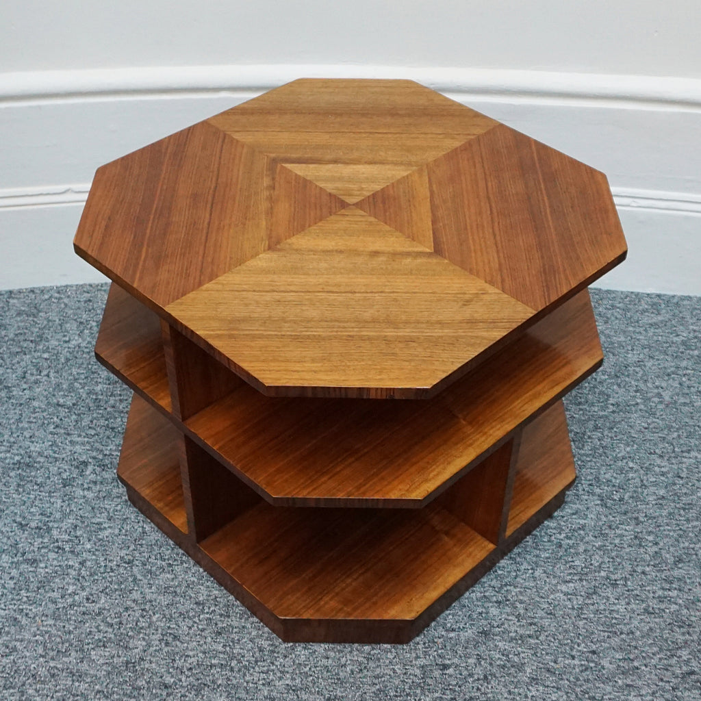 Vintage Art Deco Walnut Library Table - Jeroen Markies Art deco 