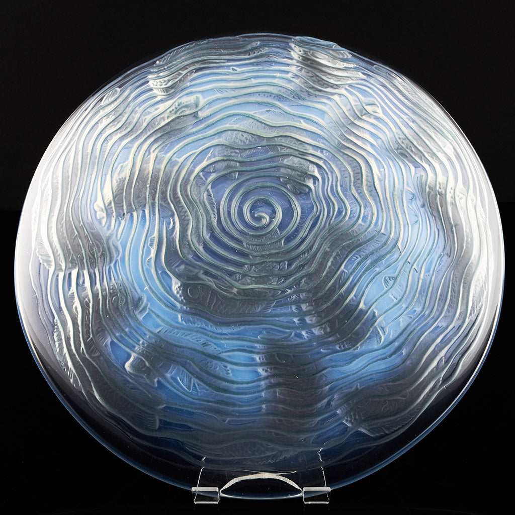 Dauphins Coupe by Rene Lalique - Opalescent Art Deco Glass Plate - Jeroen Markies Art Deco