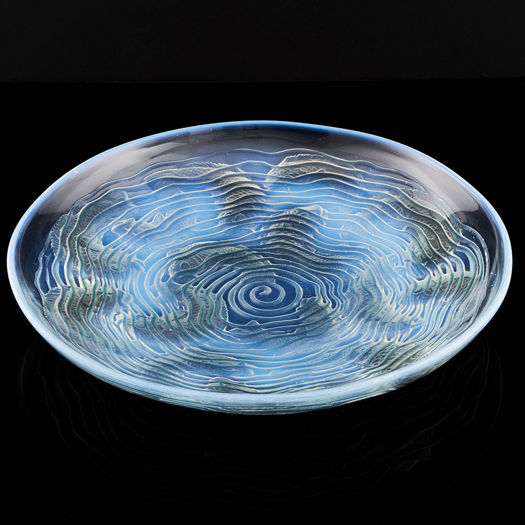 Dauphins Coupe by Rene Lalique - Opalescent Art Deco Glass Plate - Jeroen Markies Art Deco