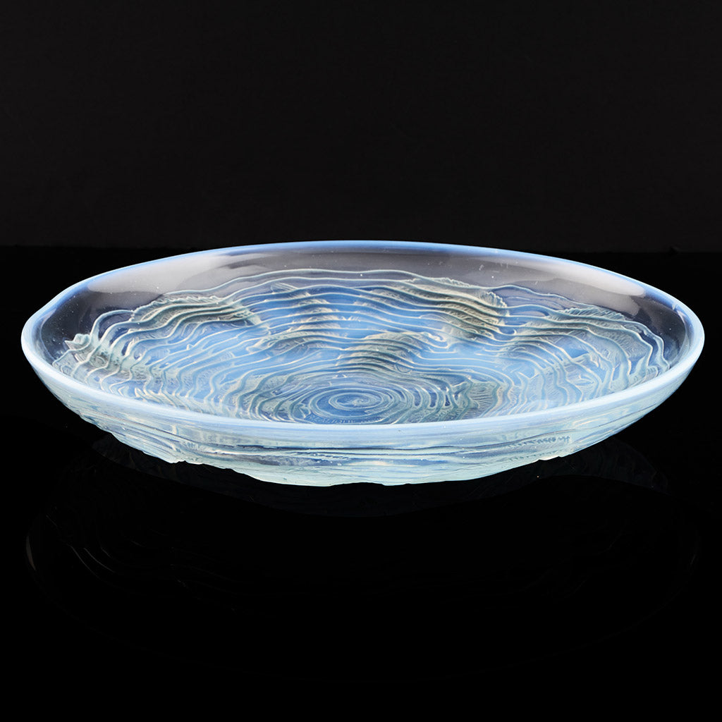 Dauphins Coupe by Rene Lalique - Opalescent Art Deco Glass Plate - Jeroen Markies Art Deco