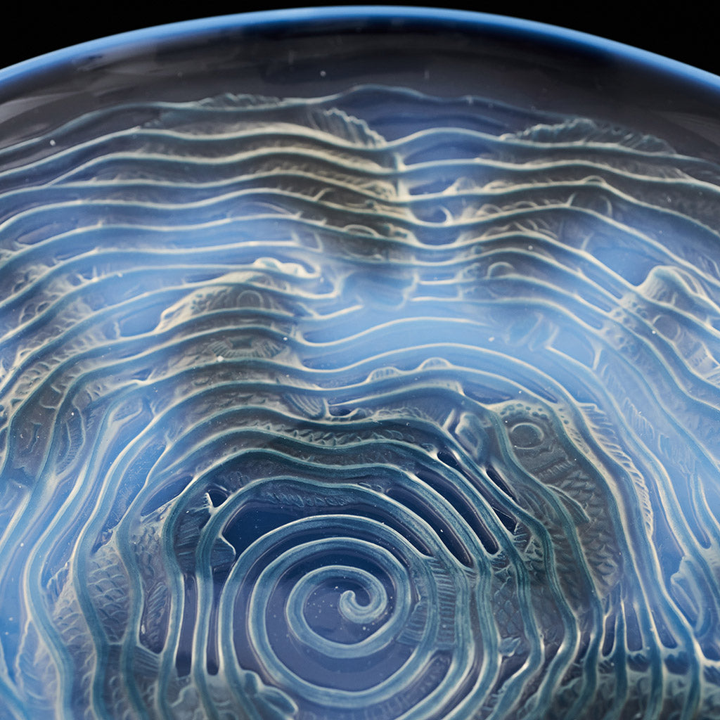 Dauphins Coupe by Rene Lalique - Opalescent Art Deco Glass Plate - Jeroen Markies Art Deco