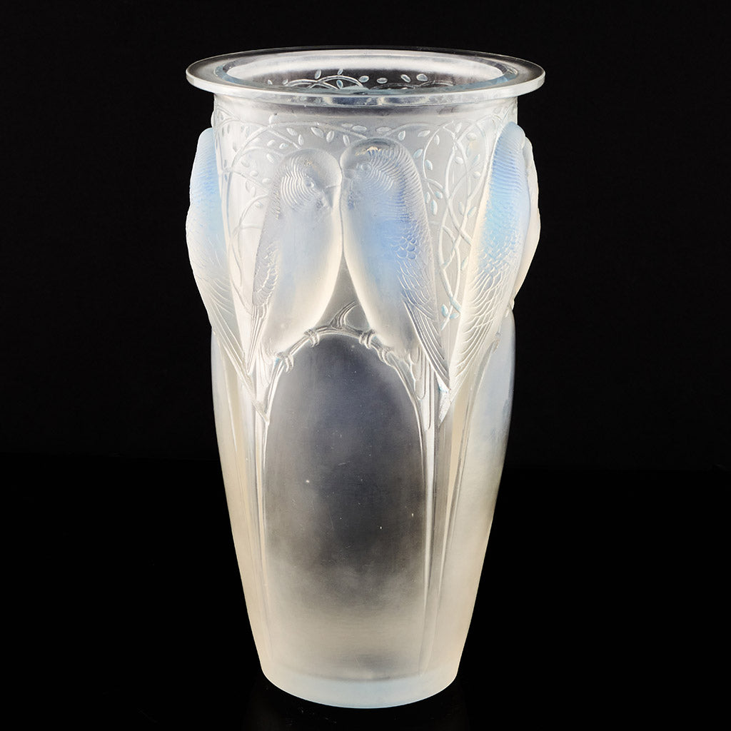 Ceylan an Opalescent Glass Vase by Rene Lalique - Jeroen Markies Art Deco