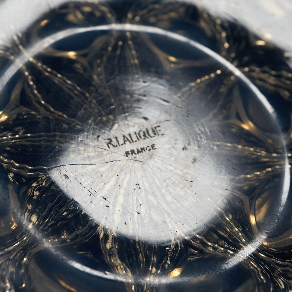 Rene Lalique Bulbes No.2 Blue Opalescent Glass Plate - Jeroen Markies Art Deco