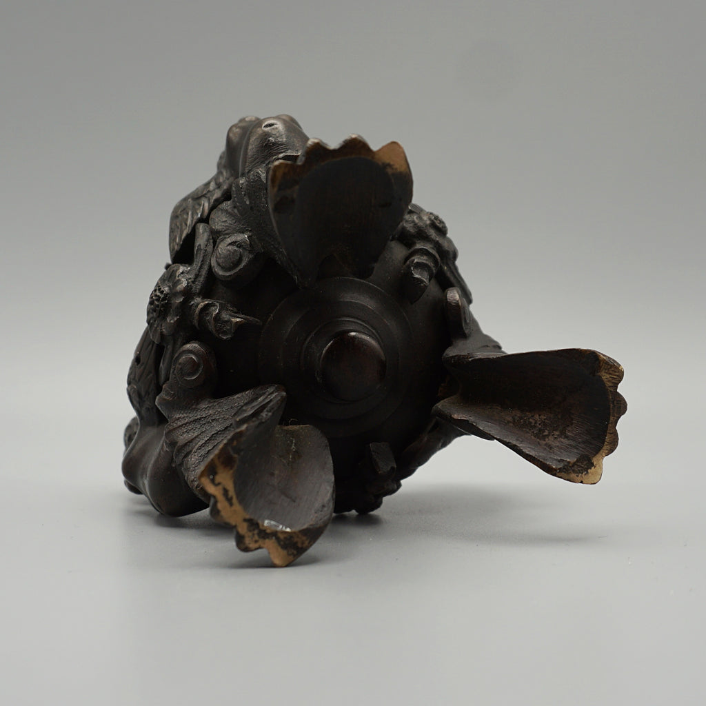 Napoleon III Bronze Inkwell Encrier with Eagle and Winged Cherubs - Jeroen Markies Art Deco