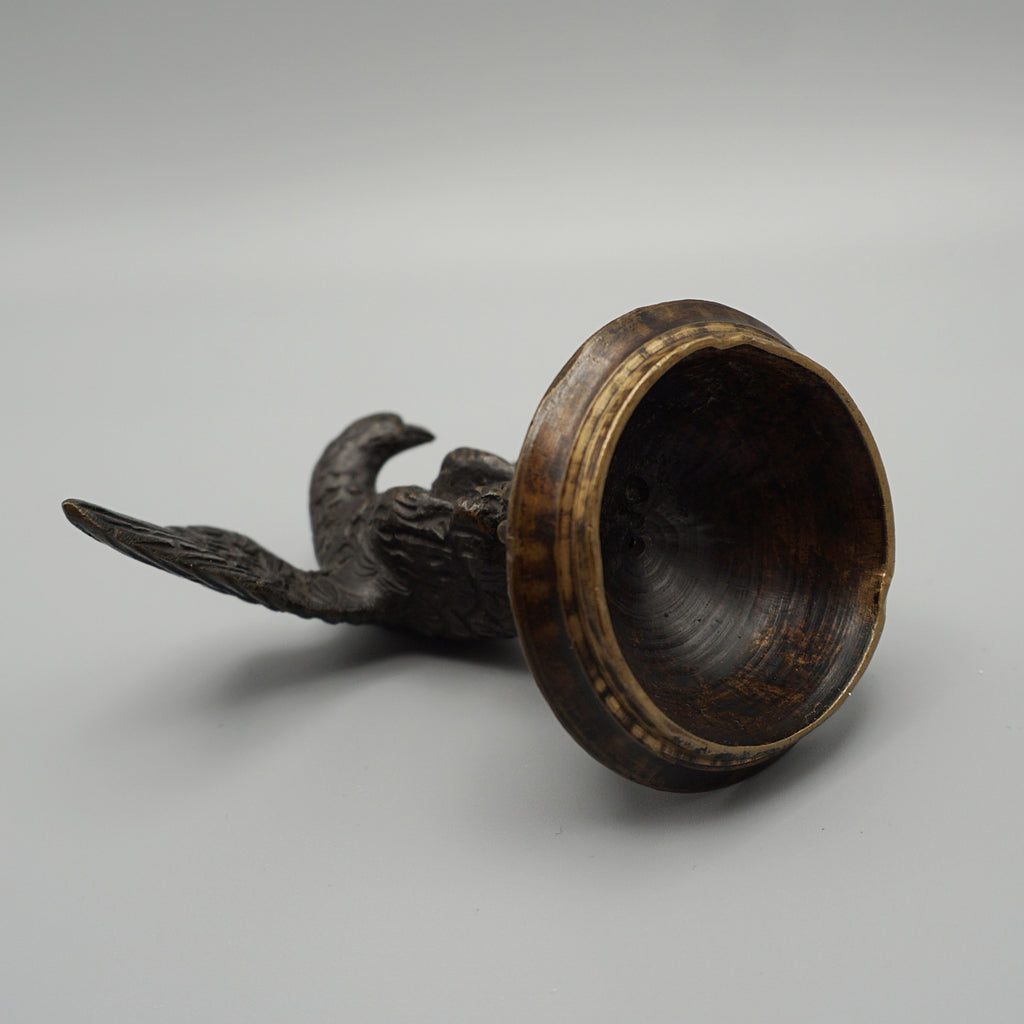 Napoleon III Bronze Inkwell Encrier with Eagle and Winged Cherubs - Jeroen Markies Art Deco