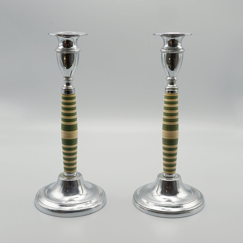 Pair of Vintage Art Deco Candlesticks - Jeoren Markies Art Deco