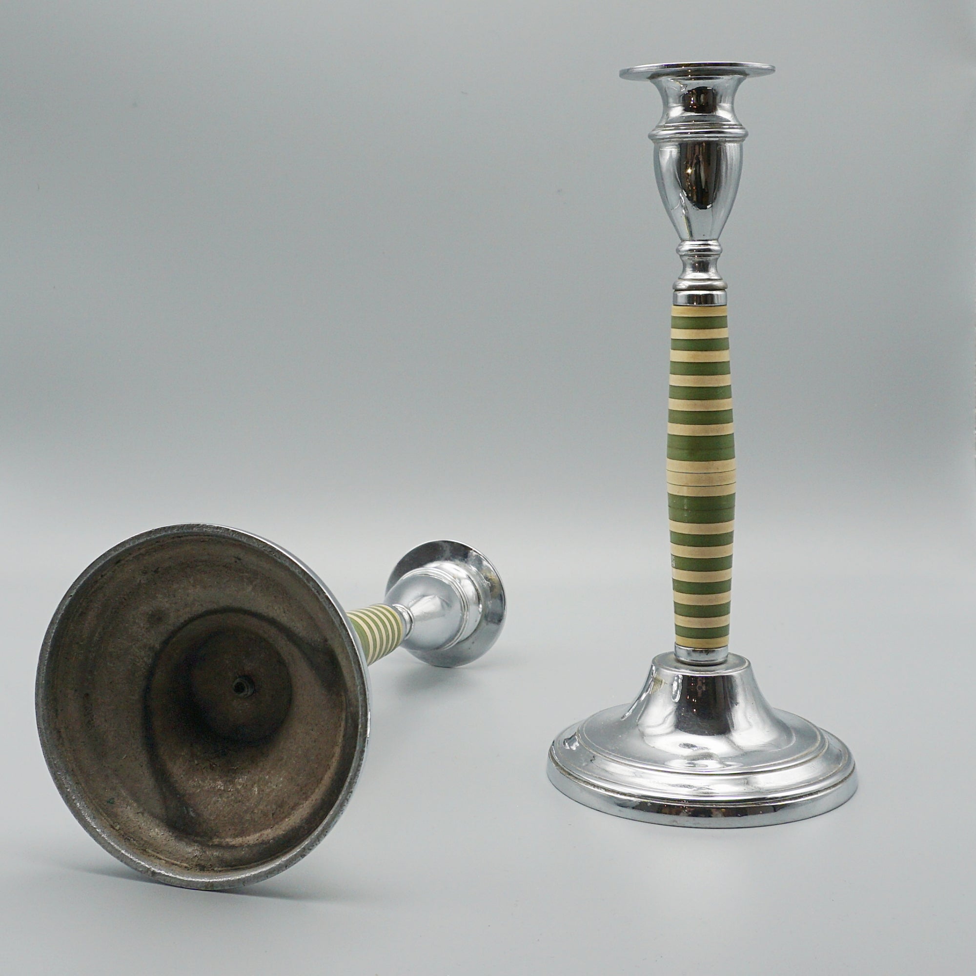 Pair of Vintage Art Deco Candlesticks - Jeoren Markies Art Deco