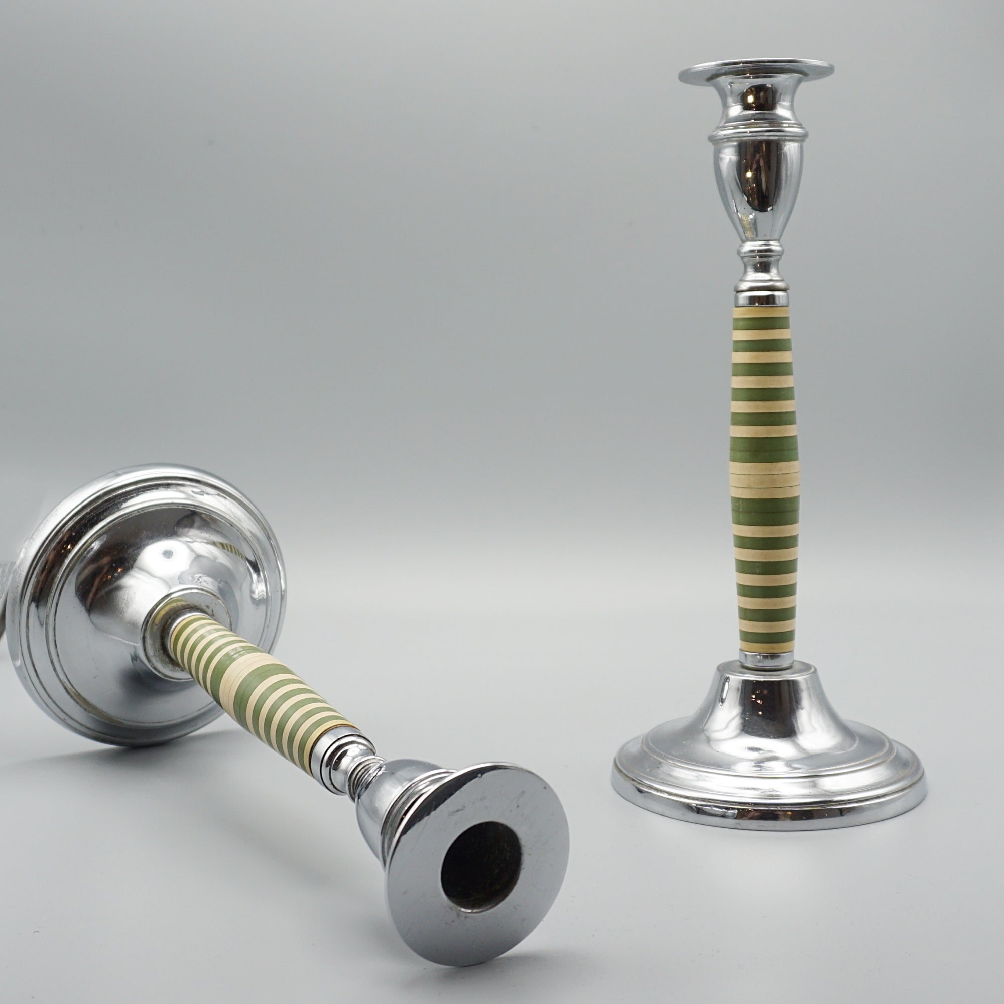 Pair of Vintage Art Deco Candlesticks - Jeoren Markies Art Deco